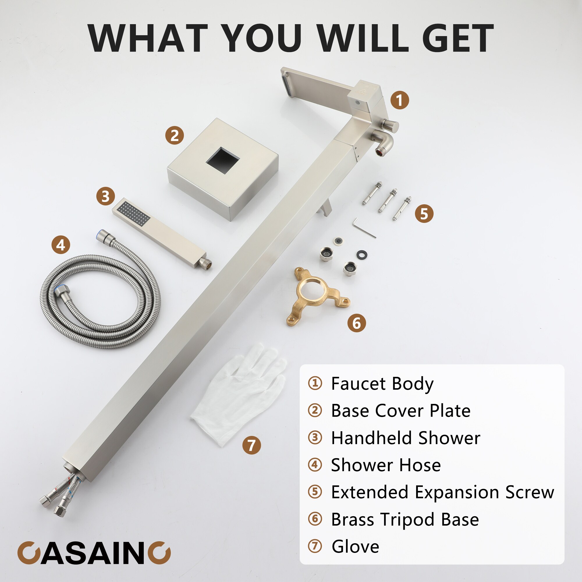 CASAINC KCLT0057-BN Roman-Tub-Faucets - View #4