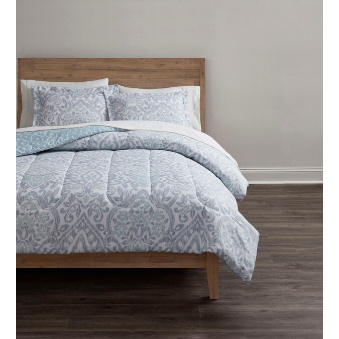 Style Selections Leanna Damask 7pc King Bed In A Bag The Bedding Sets Department At Com Leanna Damask 7pc King Bed, Kohls Bed In A Bag King
