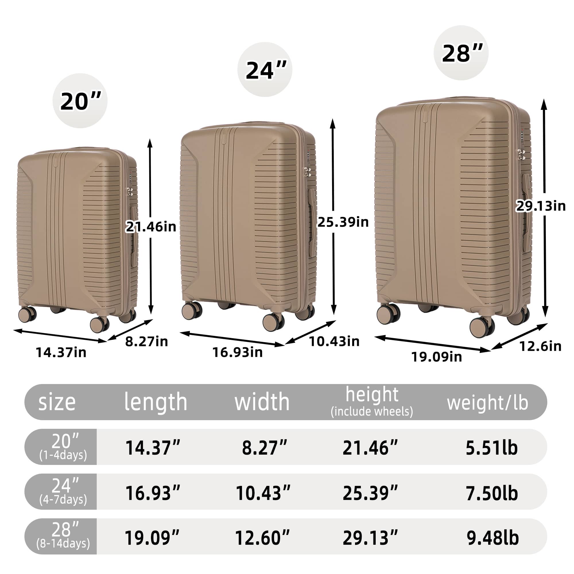 Choco Moon 789420939915 Luggage-And-Luggage-Sets - View #3