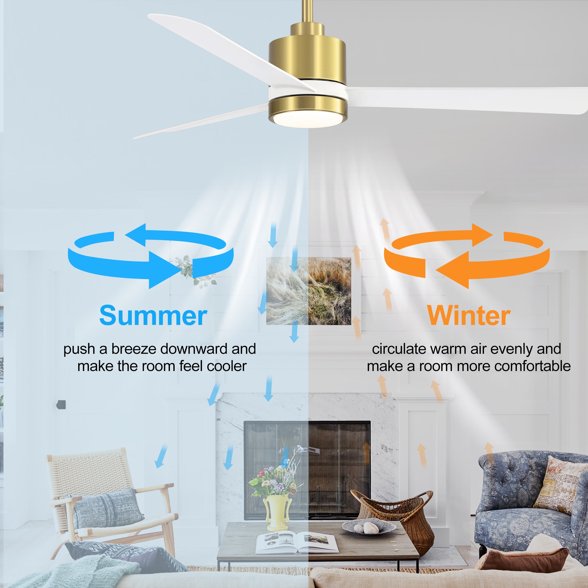 Breezary 24029-GW Ceiling-Fans - View #5