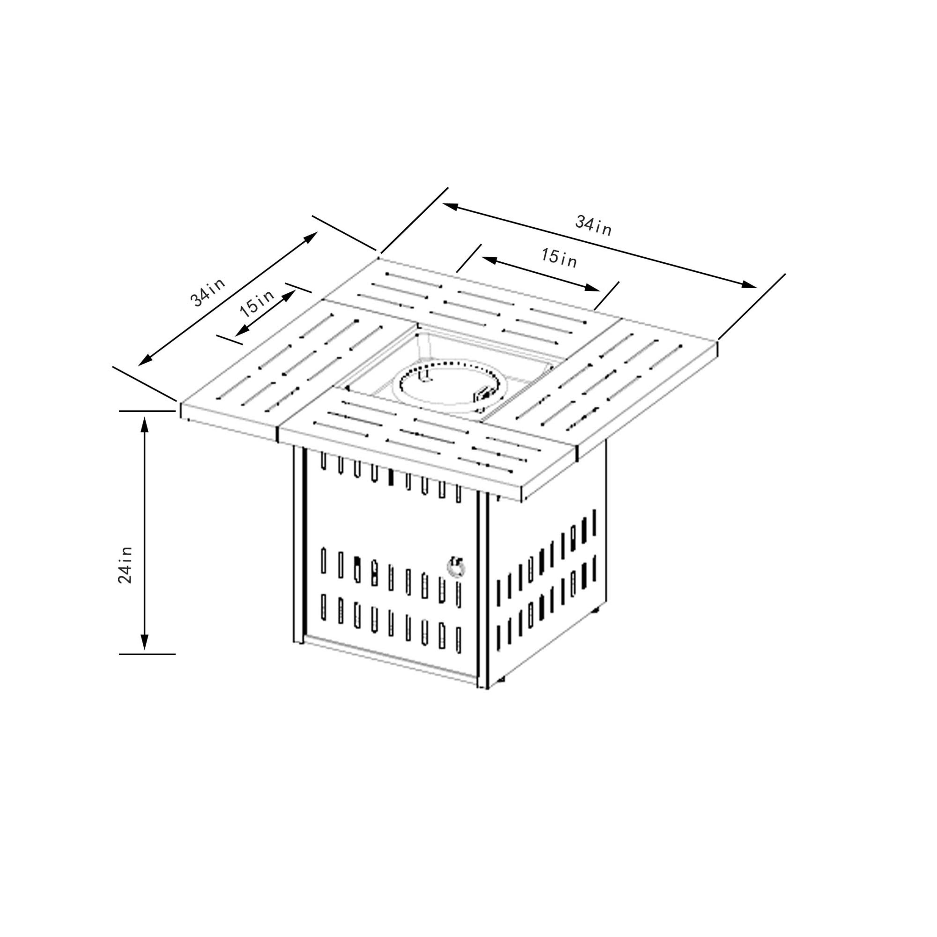 Bayfeve BFAS-2186-FP Outdoor-Gas-Firepits - View #5