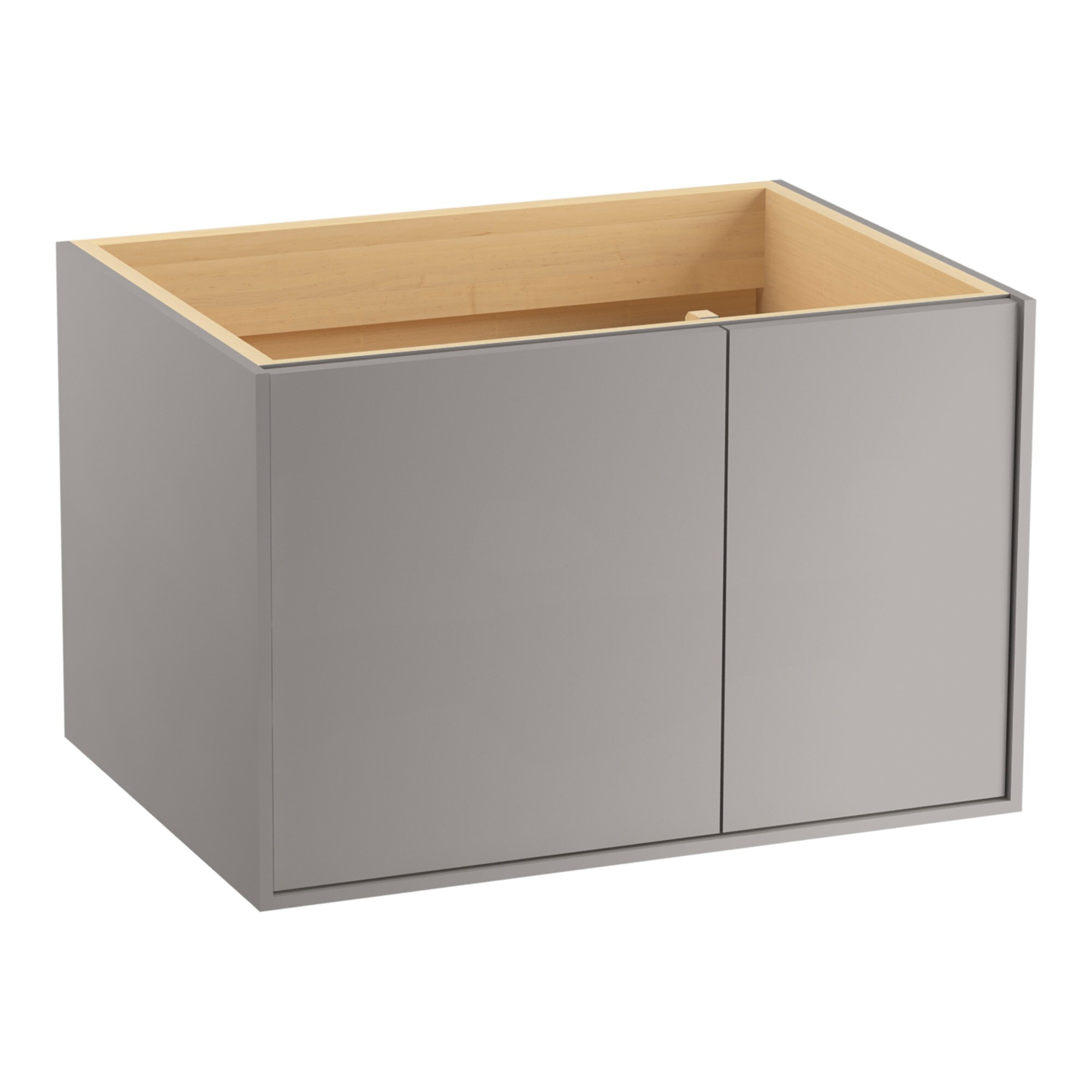 KOHLER Jute 30-in Mohair Grey Bathroom Vanity Base Cabinet without Top ...