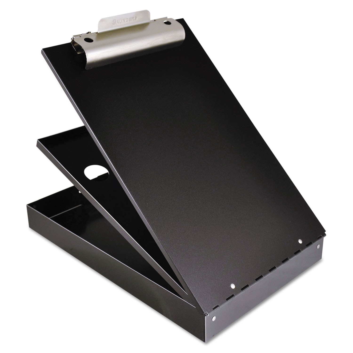 Saunders ESNSAU21117 Cruiser Mate Aluminum Storage Clipboard 1.5 Clip Capacity Holds 8.5 x 11 Sheets Black