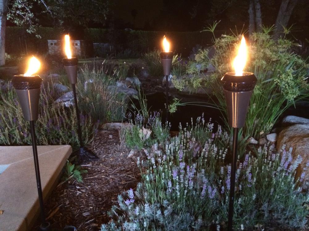 TIKI 66in Island King Steel Garden Torch at