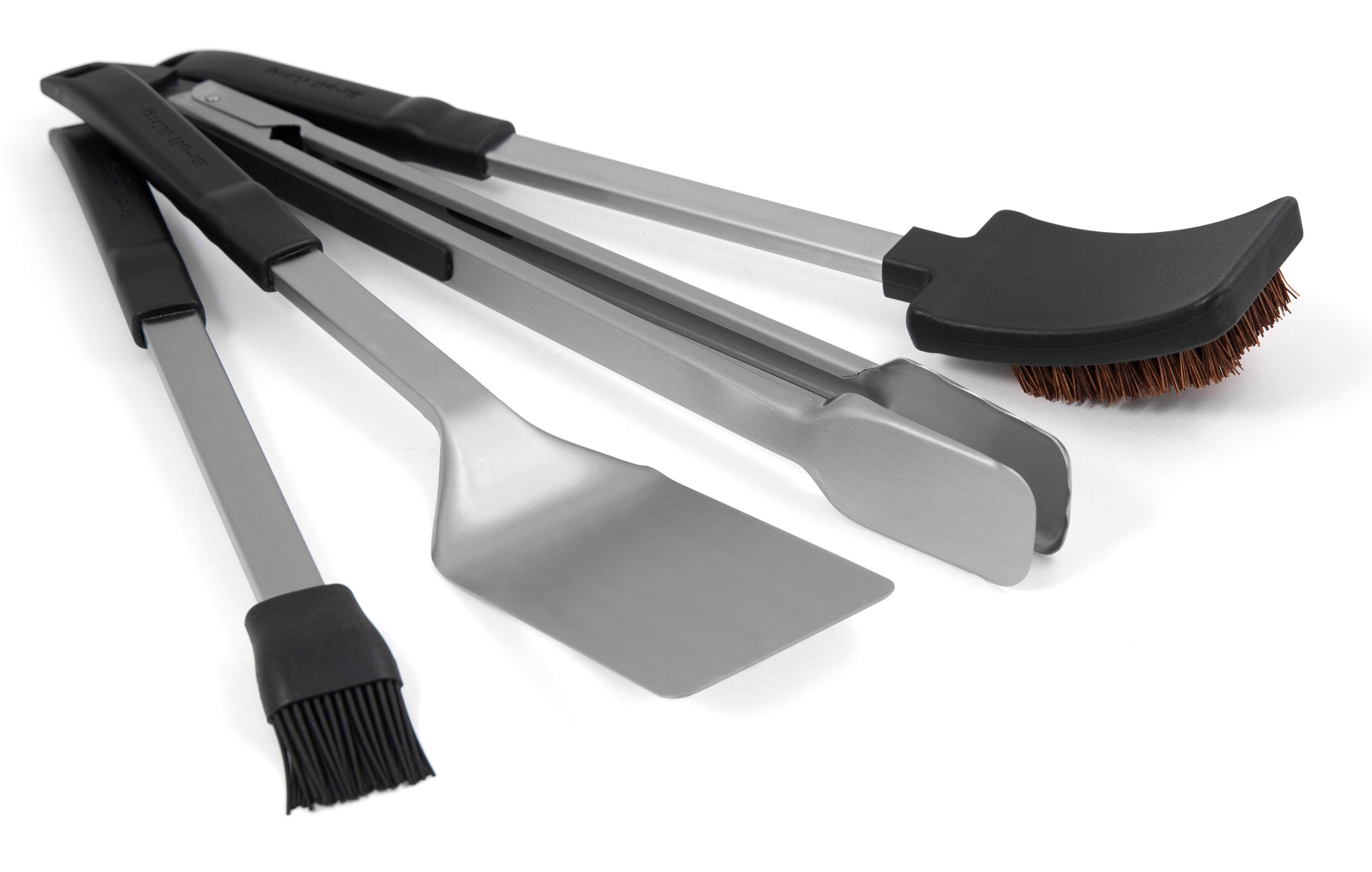Baron Stainless Steel and Resin 4-Piece Grill Tool Set