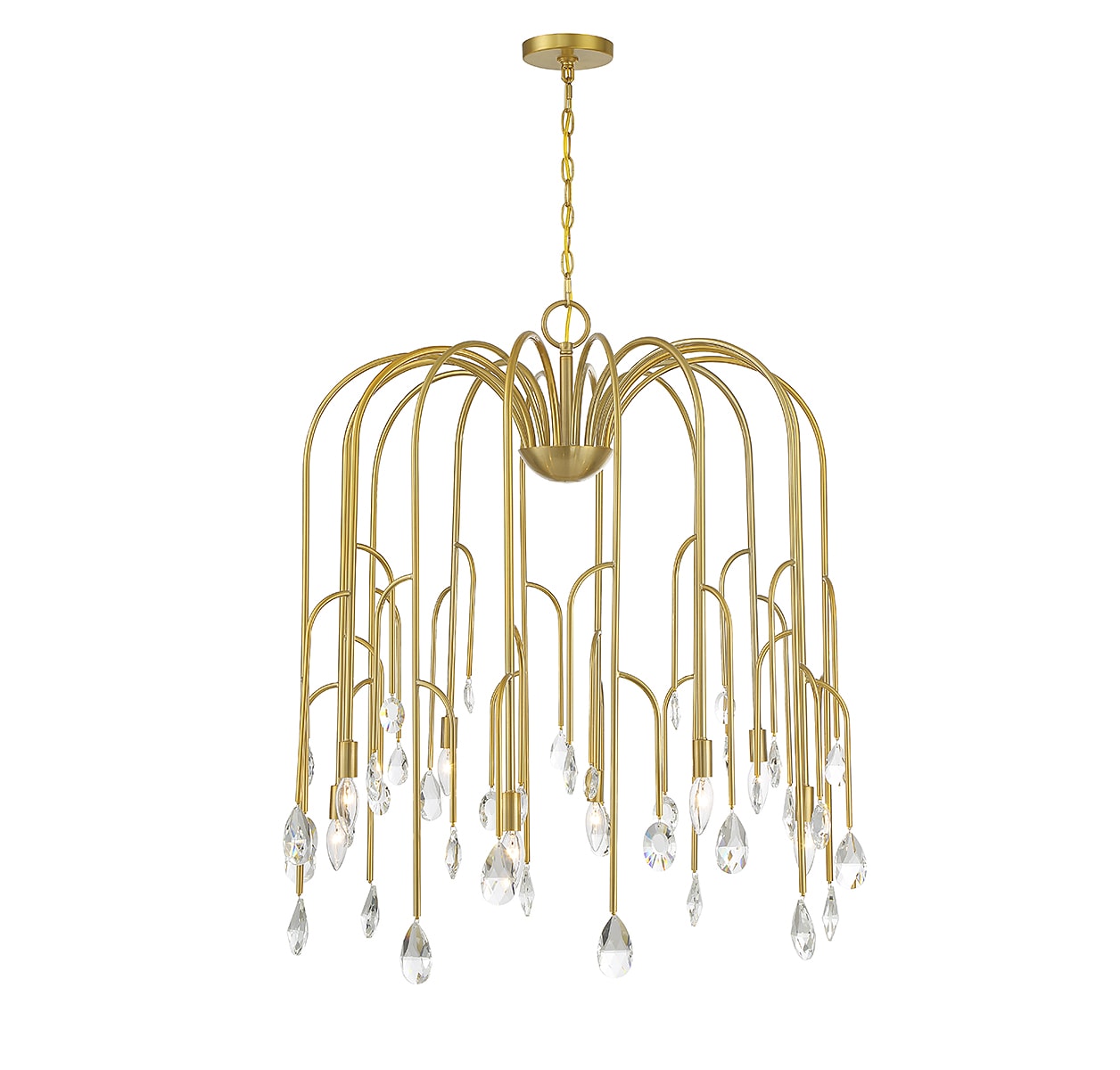 Savoy House 1-6688-8-127 Anholt 8 -Light Brushed Brass Vintage For Use in Bedrooms, Dining Rooms, Foyers, Kitchens, Living Rooms Chandelier