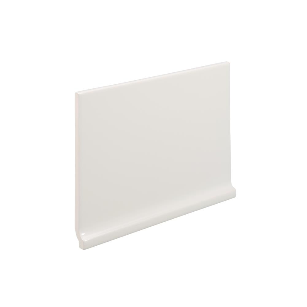 Emser Vogue Gray Ceramic Cove Base Tile (6-in x 8-in)