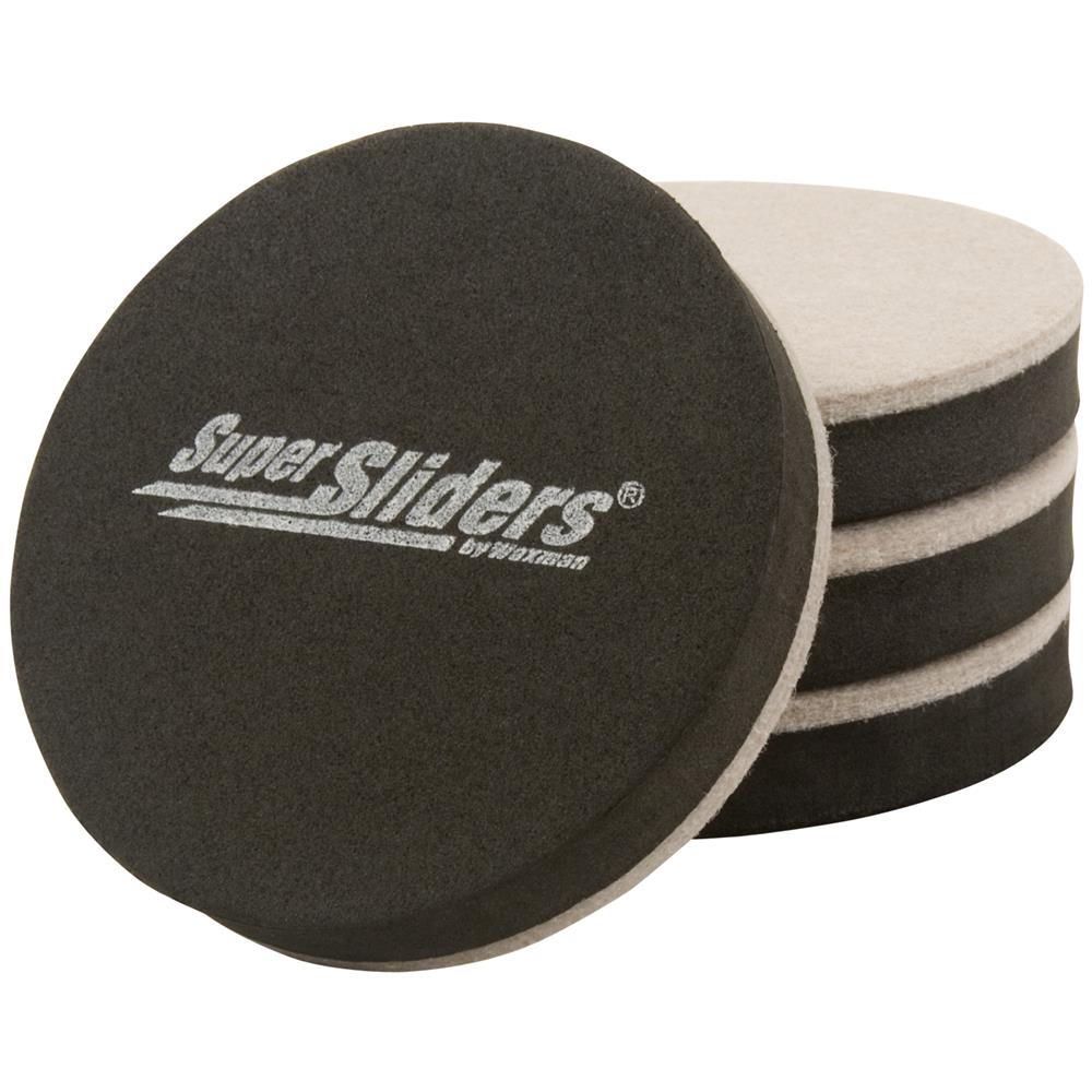 Super Sliders 16-Pack Assorted Round and Rectangle Felt and Plastic Carpet  and Hard Surface Furniture Slider in the Furniture Sliders department at