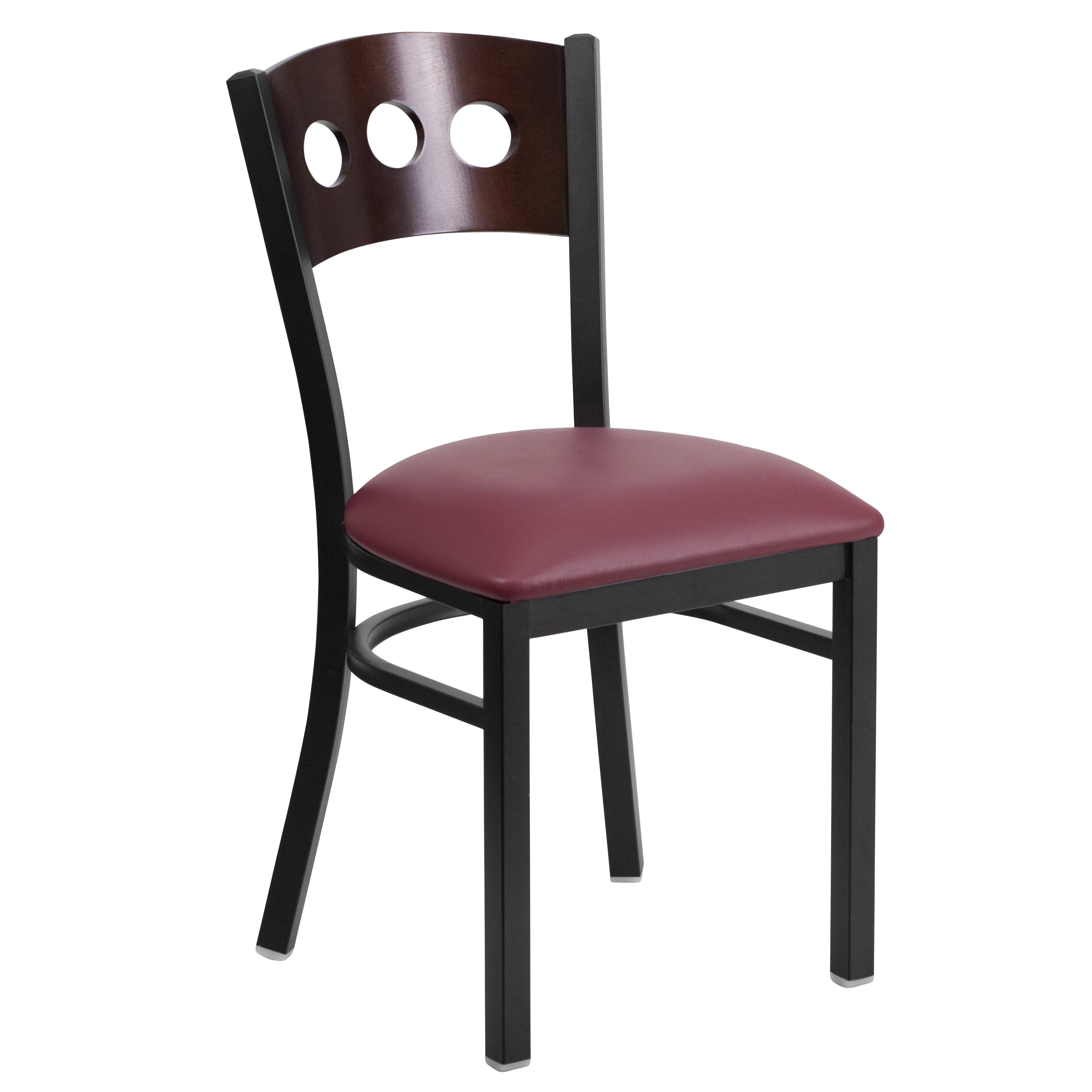 Flash Furniture 847254083911 Contemporary/Modern Vinyl Upholstered Dining Side Chair (Metal Frame)