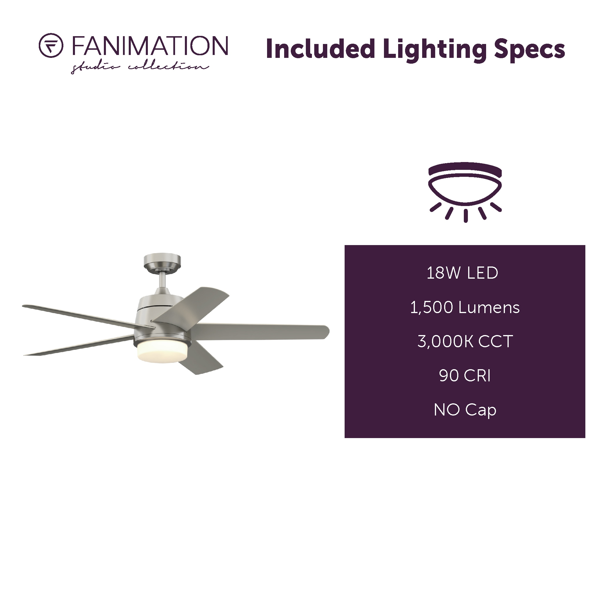 Fanimation Studio Collection LP8064BLBN Ceiling-Fans - View #10