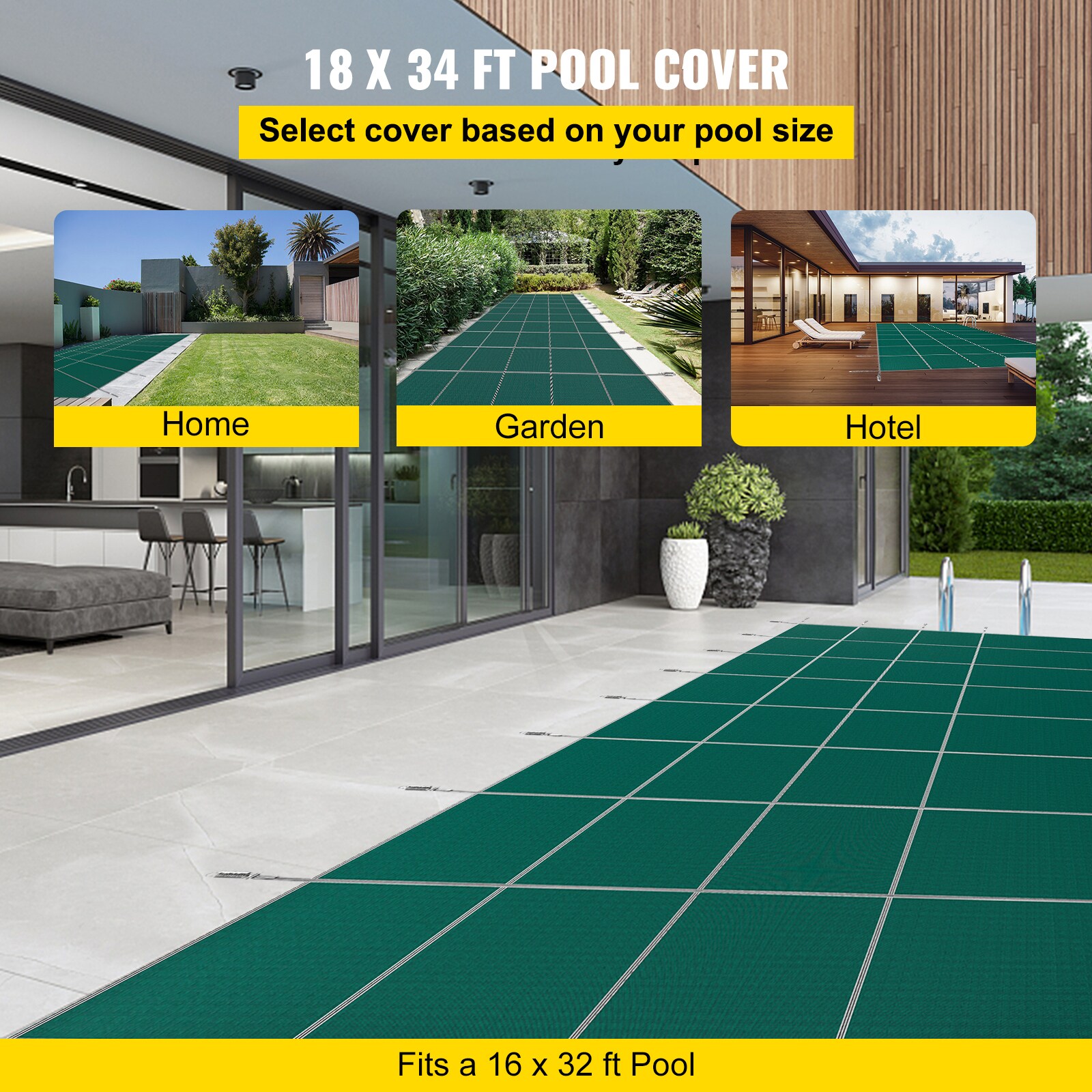 Rectangle Pool Covers & Reels at