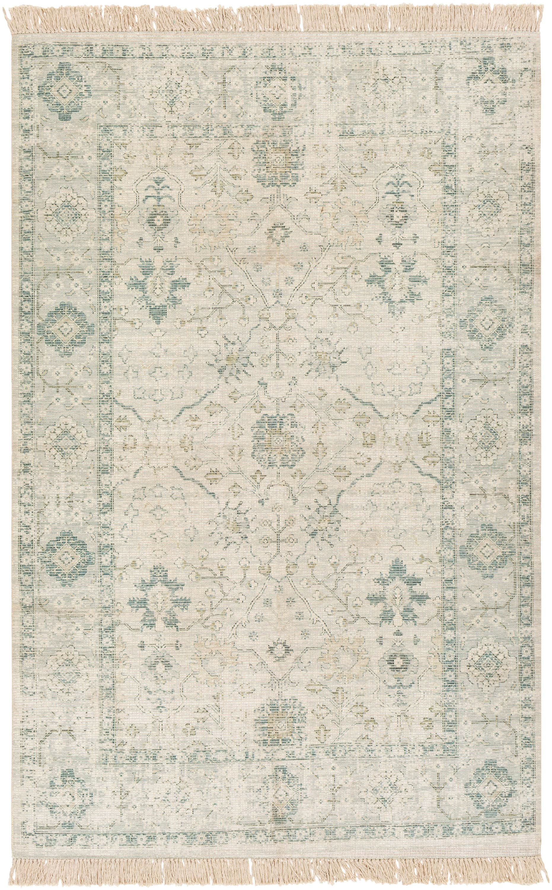 Livabliss ZAI2308-810 Zainab 8 x 10 (ft) Loomed Cotton Sage Rectangular Indoor Medallion Oriental Area rug