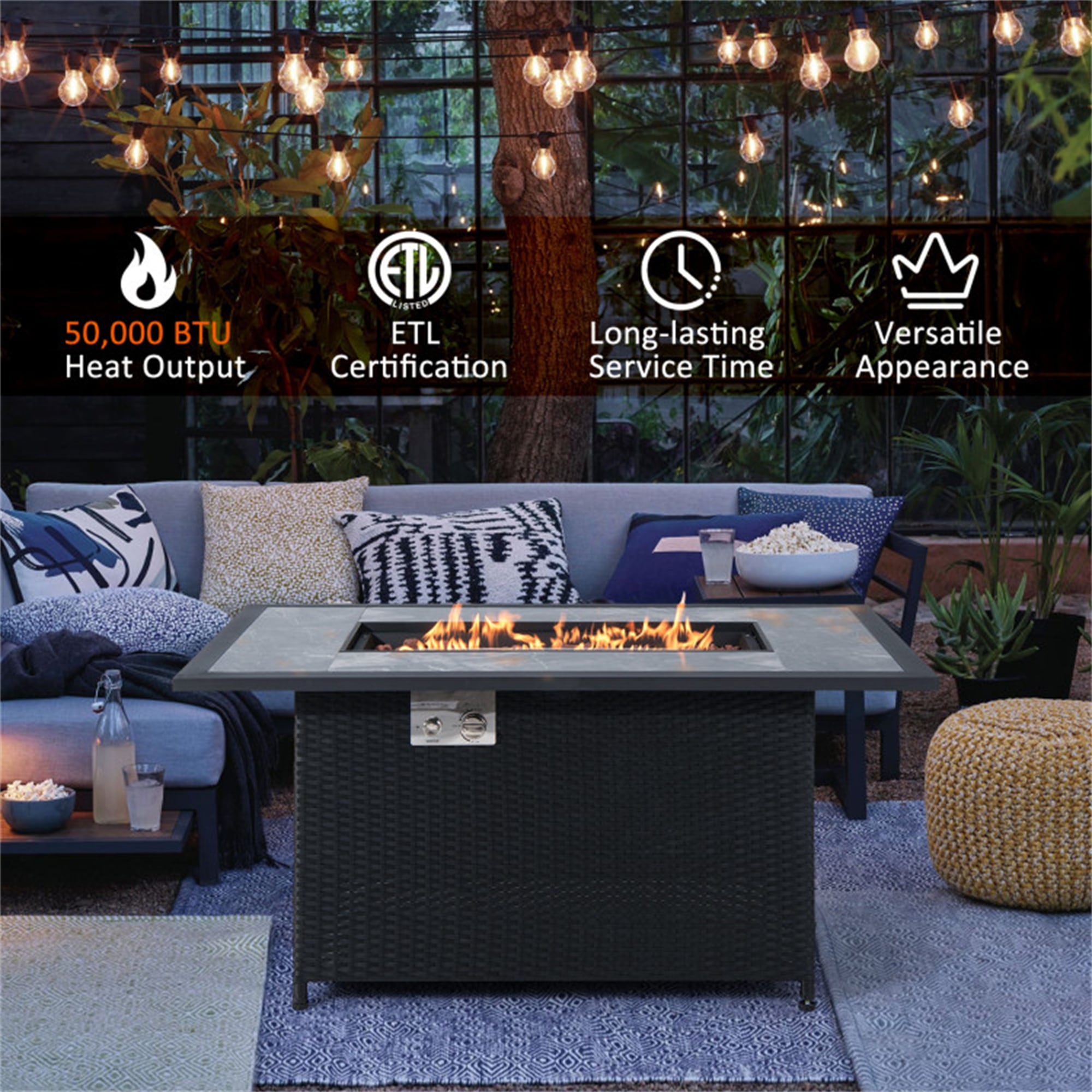 BABOOM BOM-4270ORUST Outdoor-Gas-Firepits - View #9
