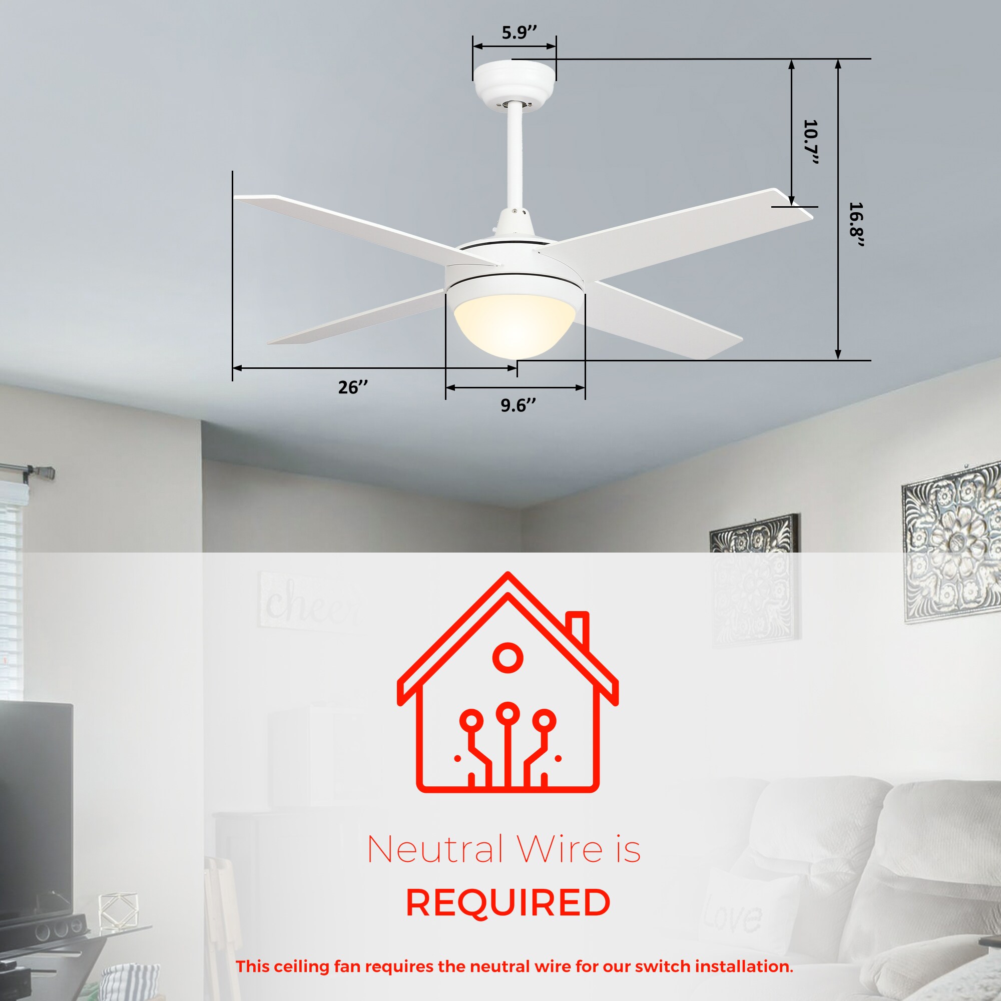 CARRO USA LWGS-524C-L11-W1-1 Ceiling-Fans - View #10