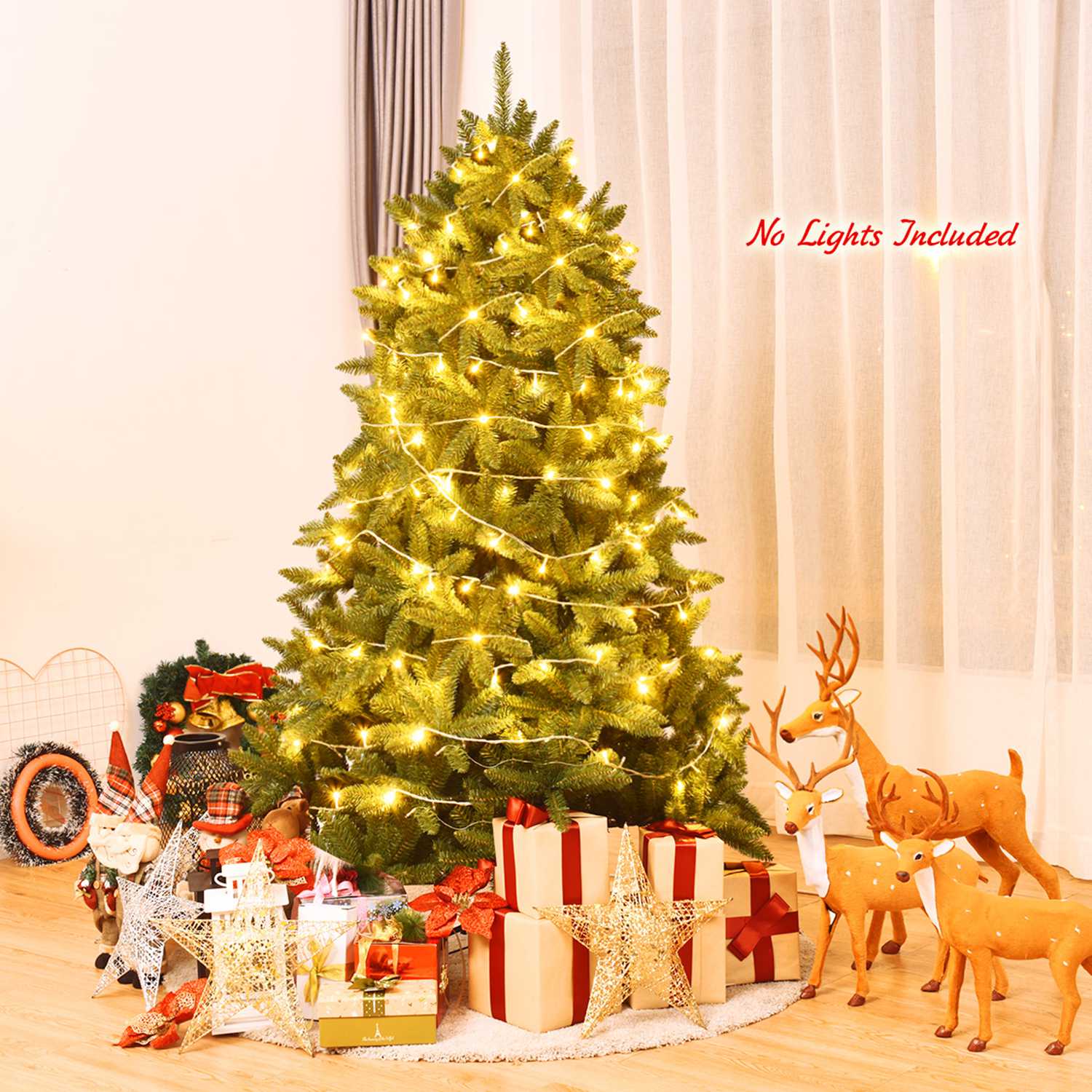 Costway CSHY000392 Artificial-Christmas-Trees - View #2