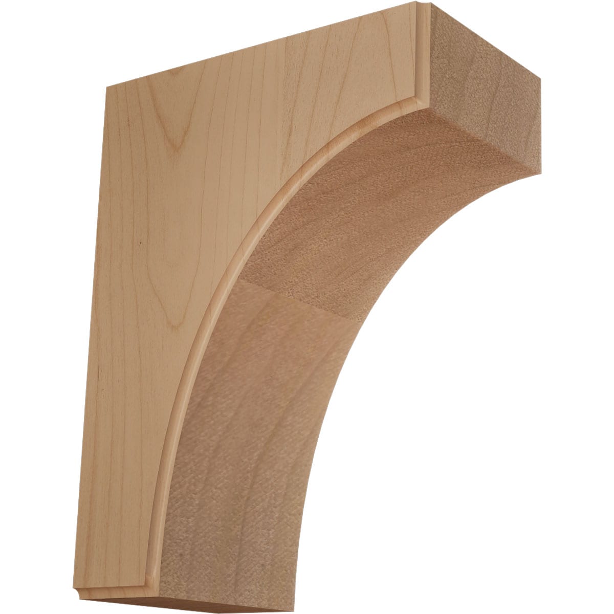 Ekena Millwork BKTW05X06X08CVAL Clarksville 5-1/4-in x 6-in x 8-in Alder Wood Standard Bracket
