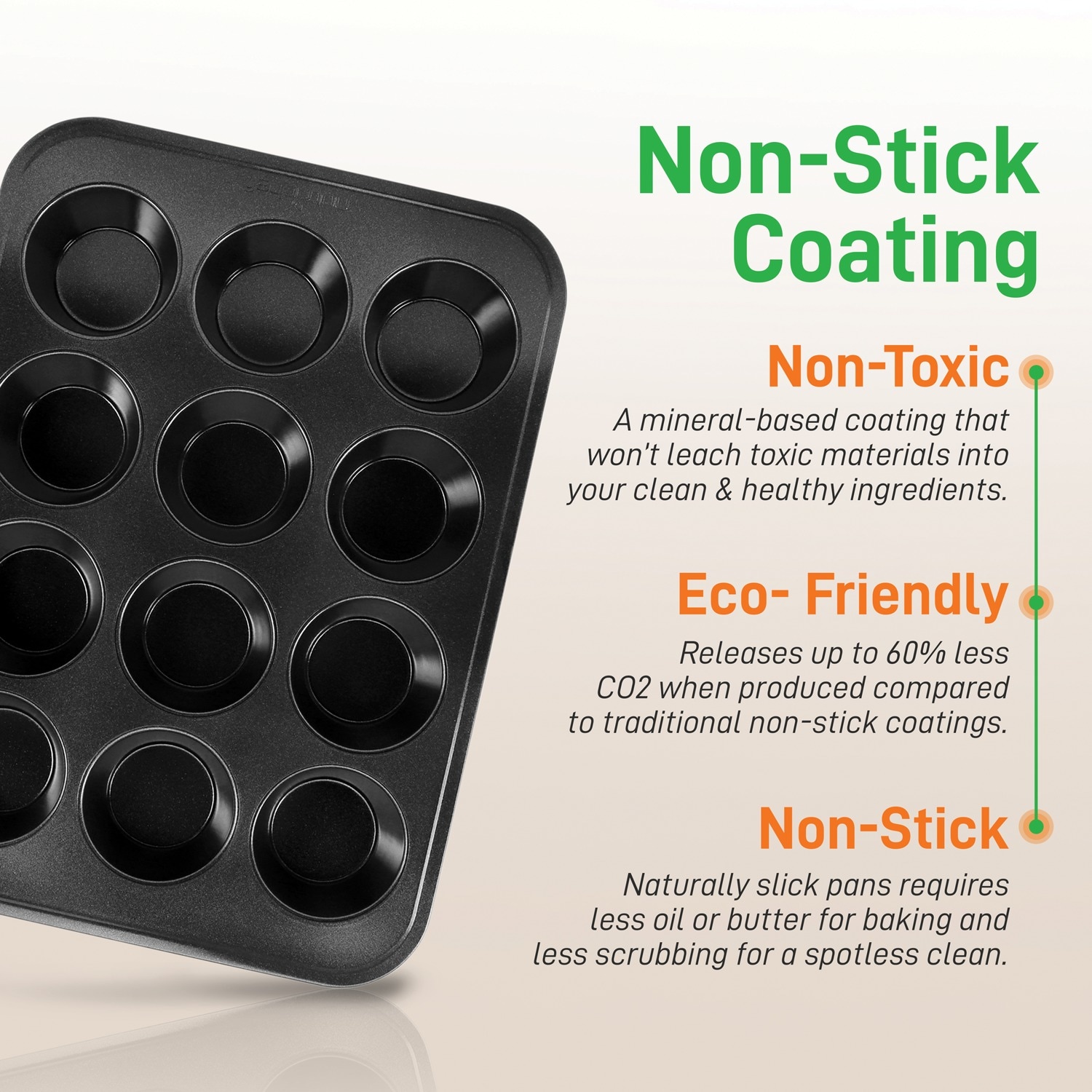 Non-Toxic Nonstick 9-Inch Square Baking Pan