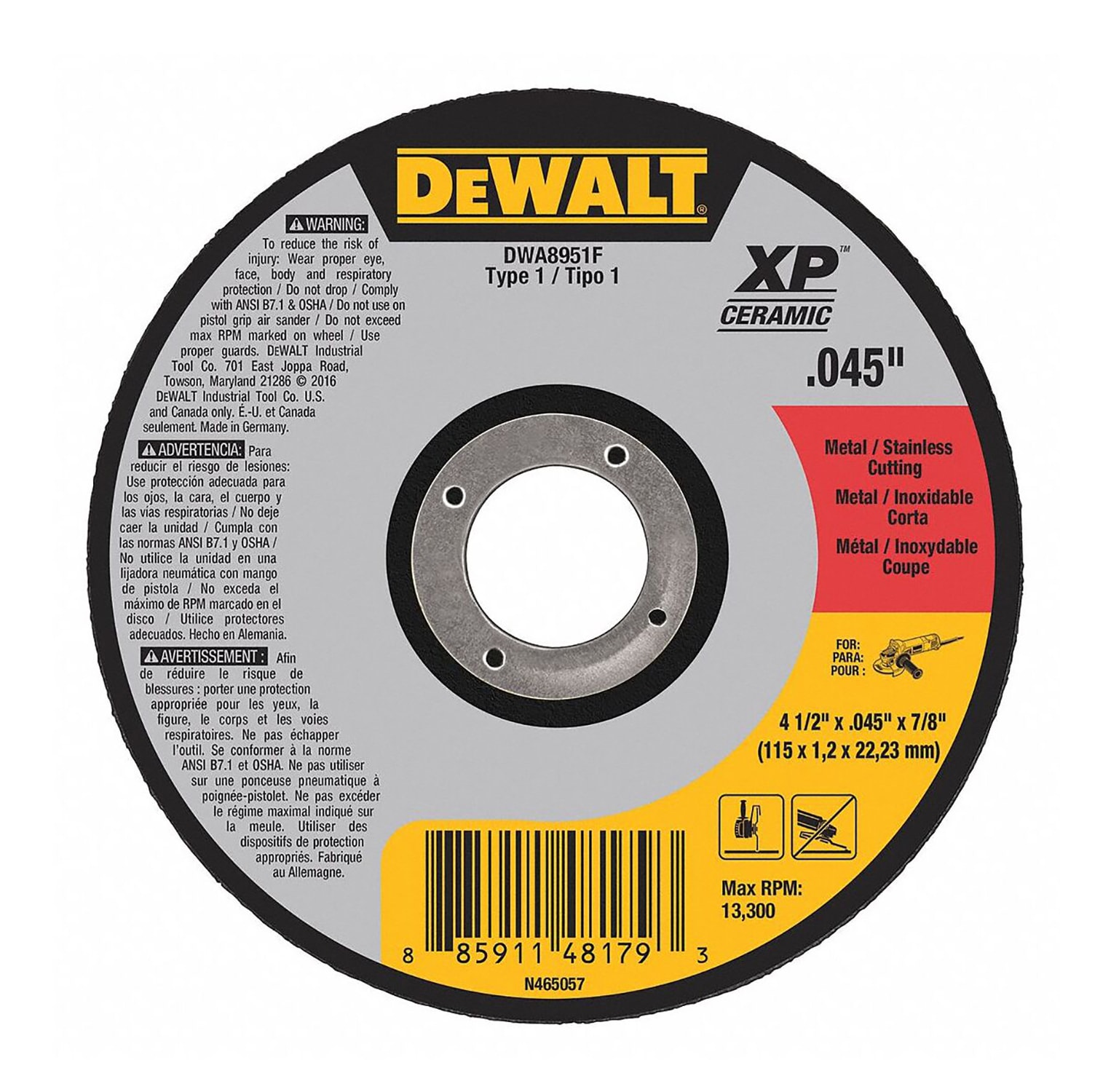 DEWALT DWA8951F Abrasive-Wheels - View #3