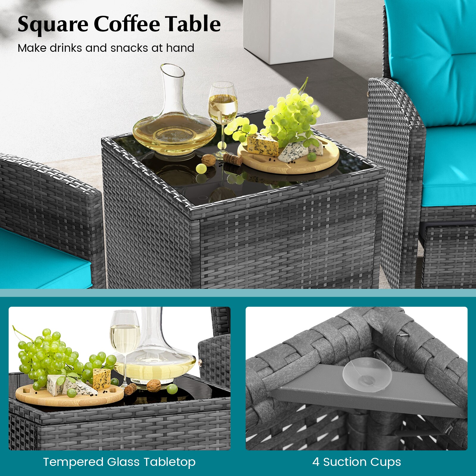 Volenca VOL-64FHE2 Patio-Conversation-Sets - View #6