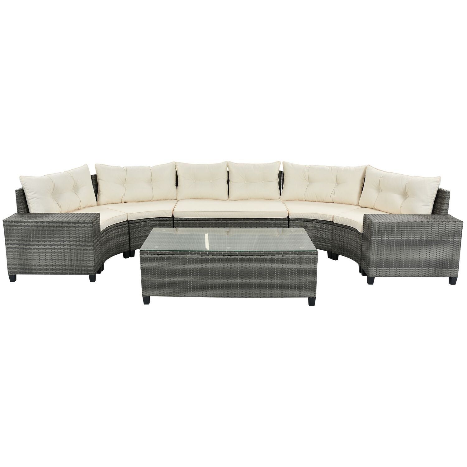 Nova chester rattan corner sofa set store in grey