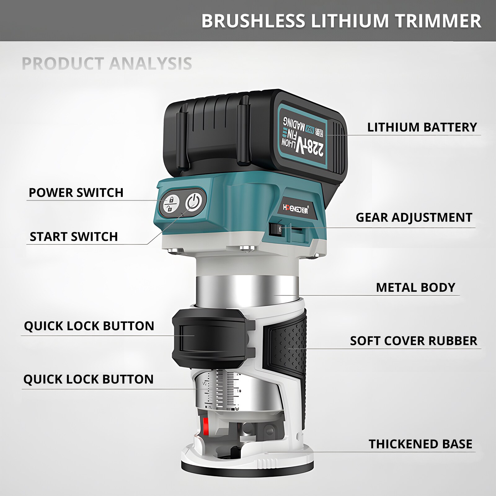Unique Bargains S25112502UX7911 Power-Equipment-Combo-Kits - View #5