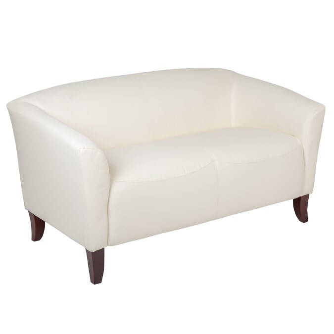 Faux Leather Loveseat In The Couches, White Leather Loveseat Modern