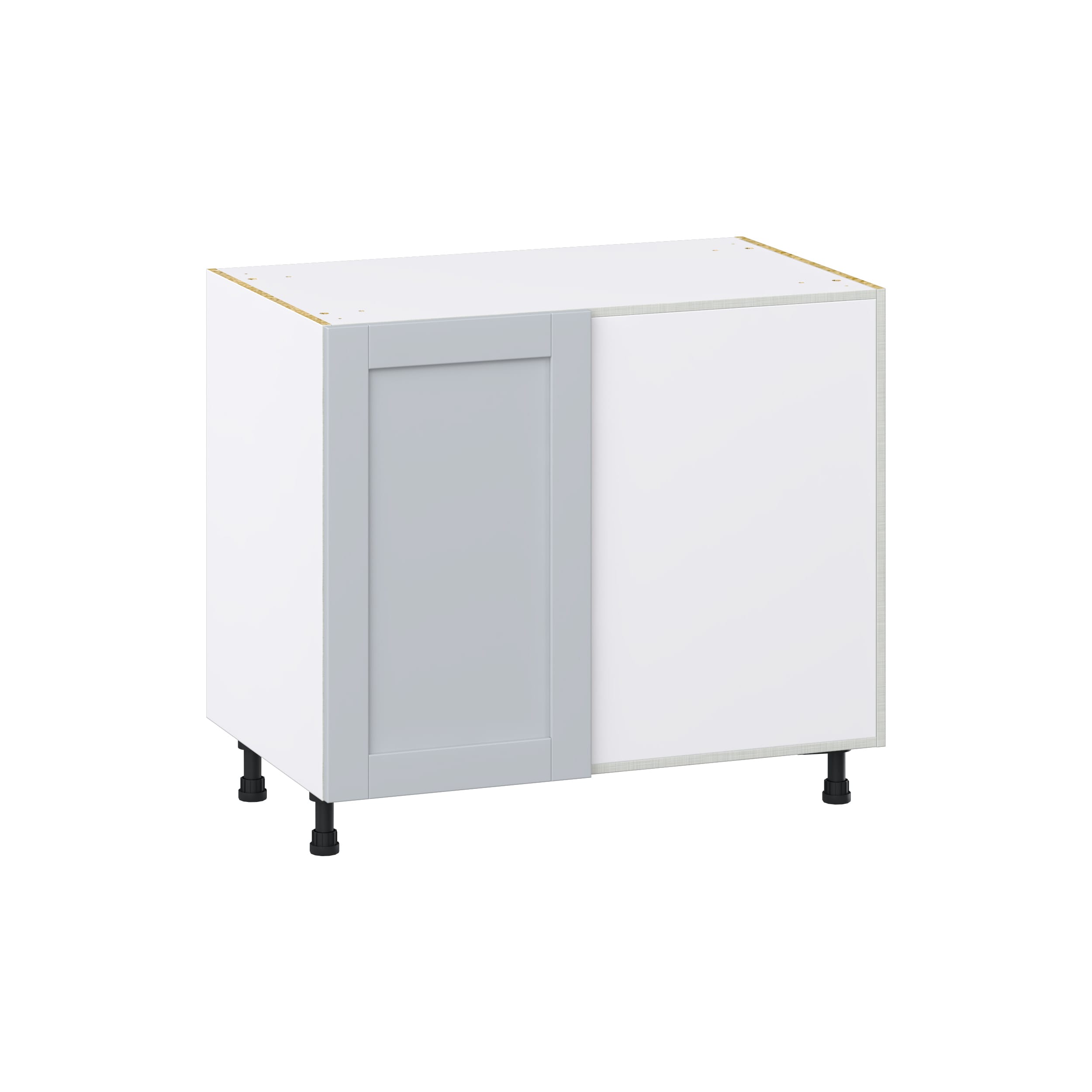 Hugo&Borg DSBBCR39-CH Charlesberg 39-in W x 34.5-in H x 24-in D Light Gray Blind Blind Base Fully assembled Cabinet (Flat Panel Shaker)
