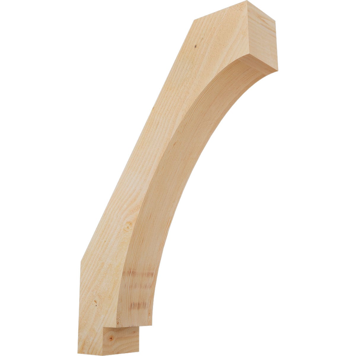 Ekena Millwork BRC06X24X36IMP00RDF 6-in x 24-in x 36-in Douglas Fir Unfinished Wood Imperial Rough Sawn Knee Brace