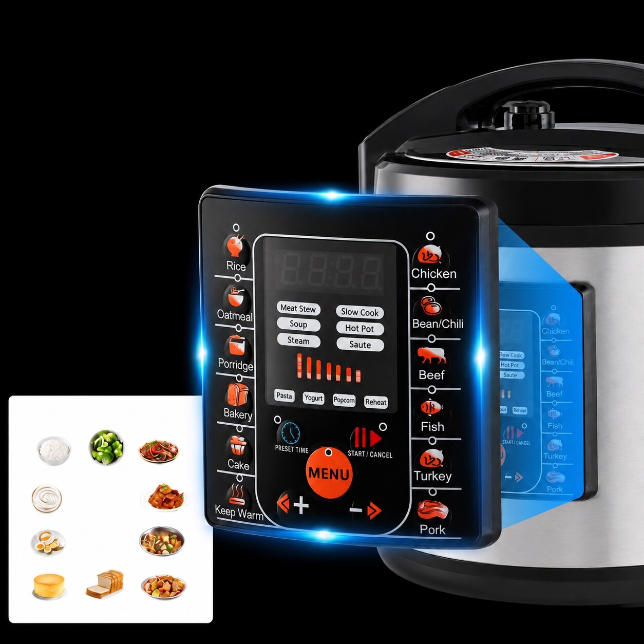 Aoibox LAB7JPS2 Electric-Pressure-Cookers - View #3
