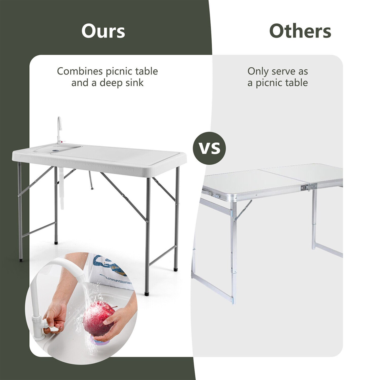 WELLFOR TDZ10266 Patio-Tables - View #3