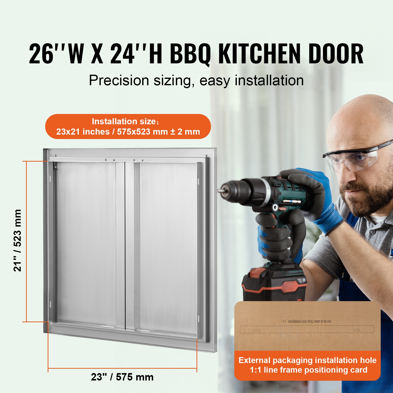 VEVOR SMABSCJMYS26R8YITV0 Builtin-Grill-Cabinet-Parts - View #5