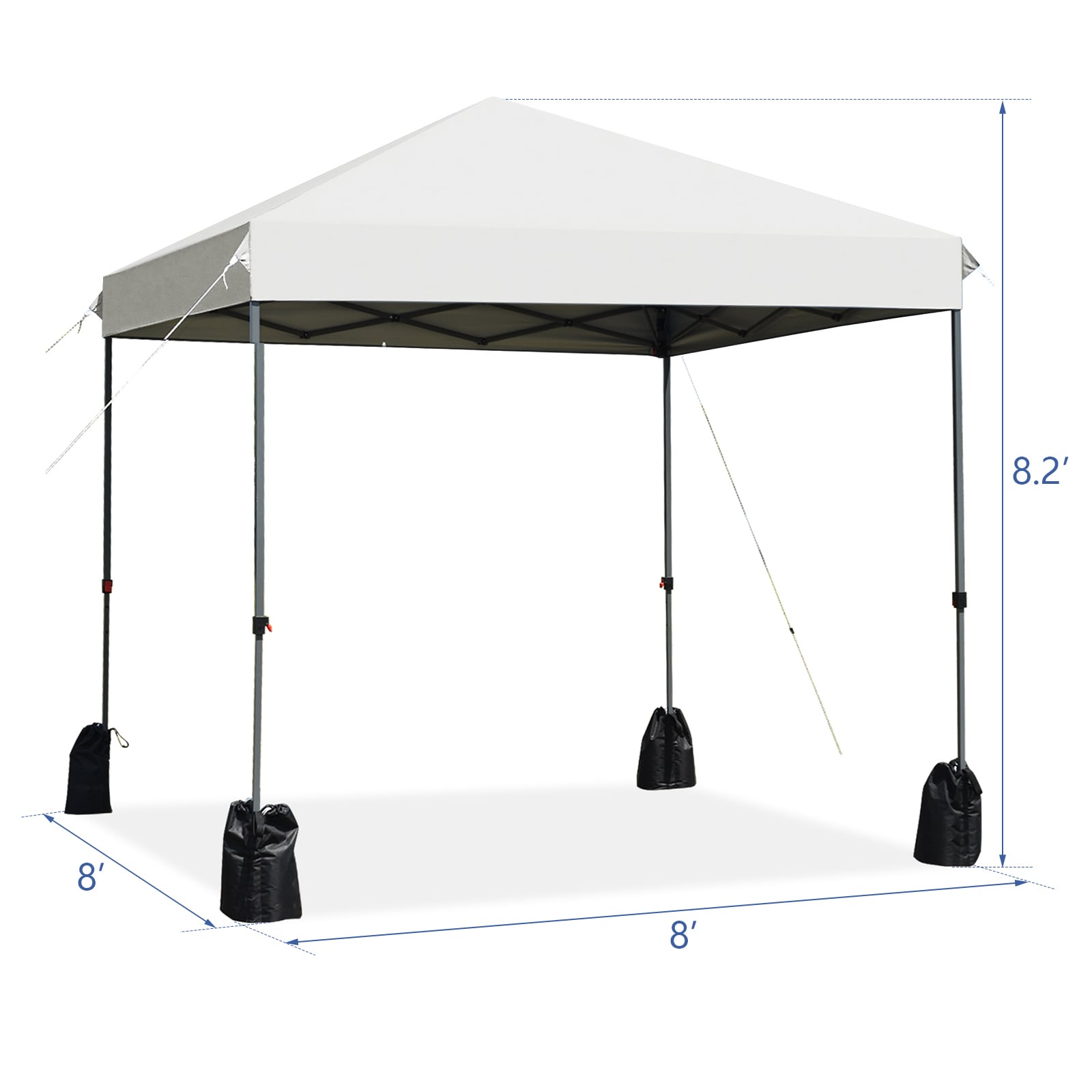 WELLFOR 8-ft x 8-ft Canopy Storage Shelter in the Canopy Storage ...