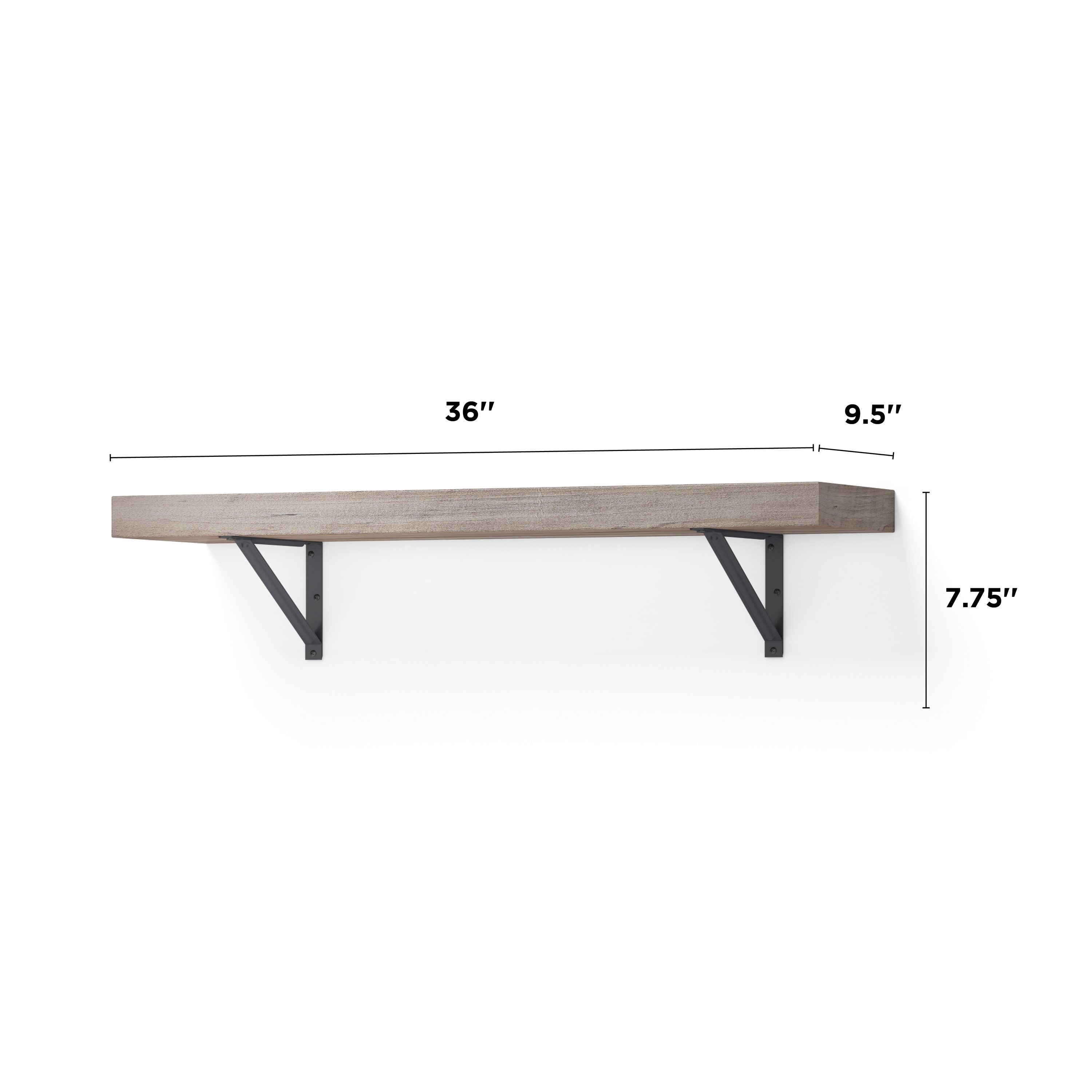 allen + roth WSL36KSG Wall-Mounted-Shelving - View #7