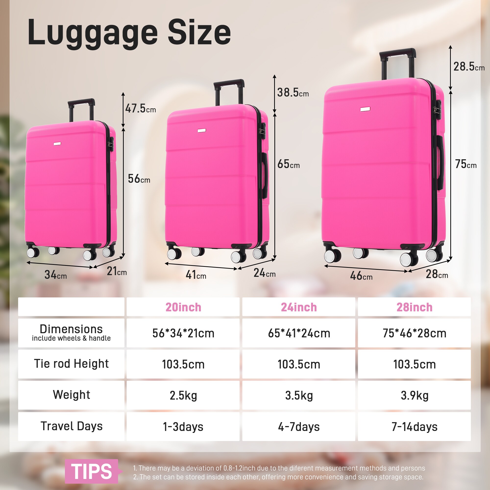 LOVMOR SF-H-N732P308497H Luggage-And-Luggage-Sets - View #2