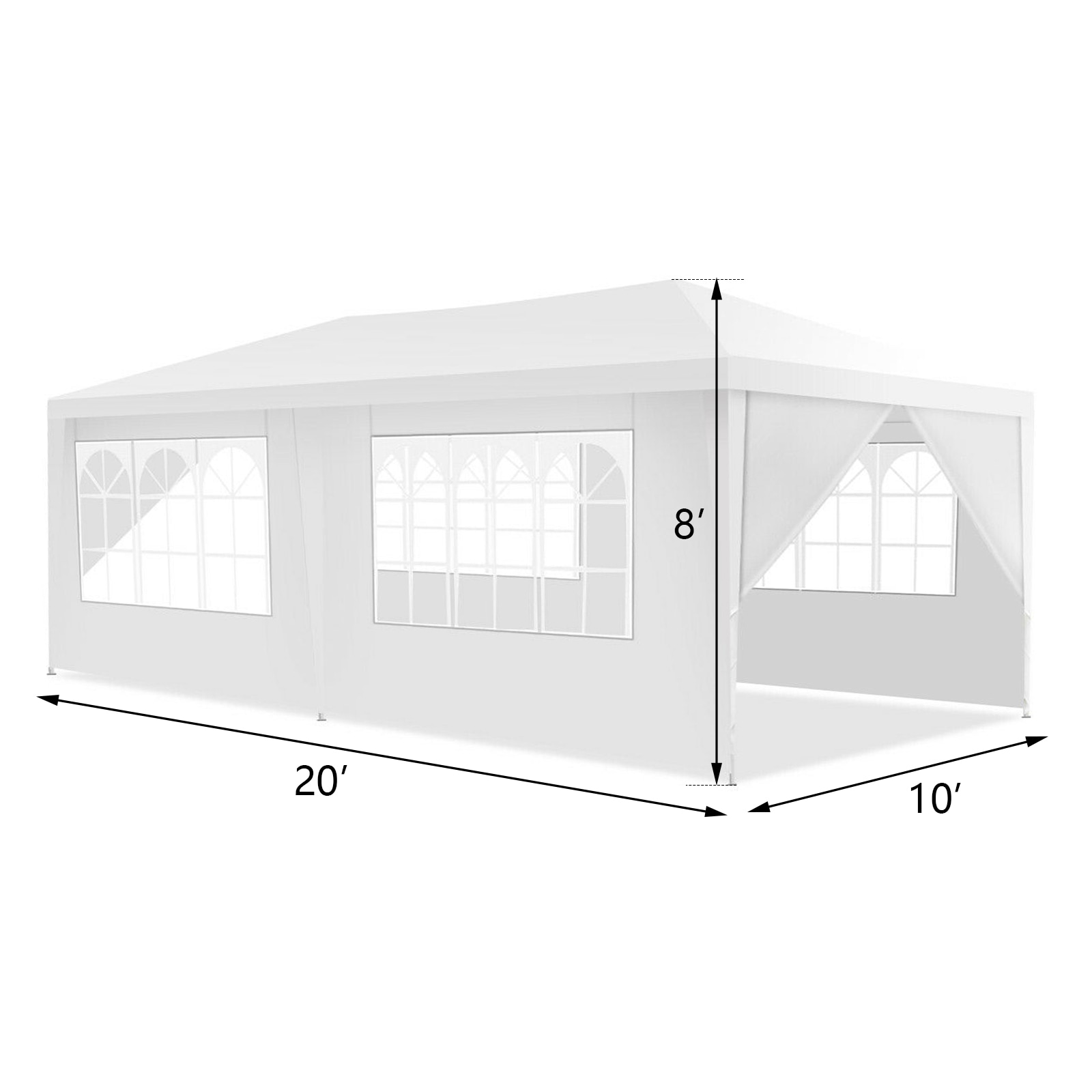 WELLFOR DOJ3926WH Canopy-Storage - View #2