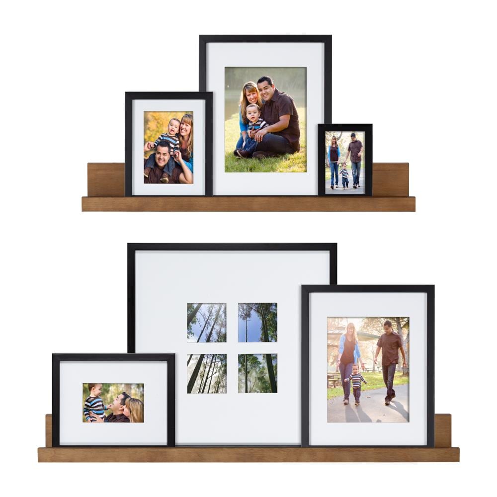 4x6 Picture Frame (1 Pack, Black), Black Photo Frame 4 x 6, Composite Wood Frame  for Walls or Tables