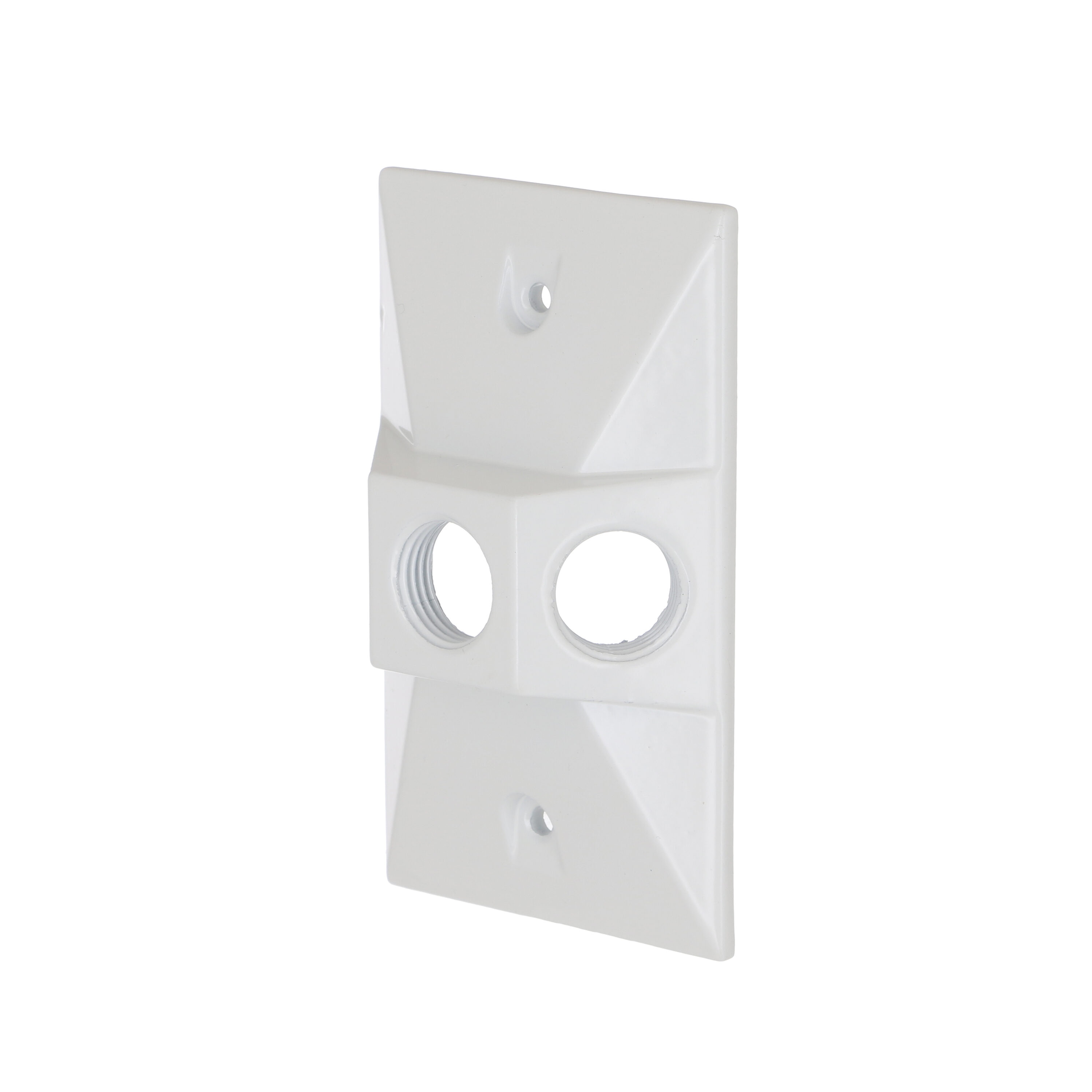 Hubbell 5189-1 Rectangle White Metal Weatherproof Electrical Box Cover