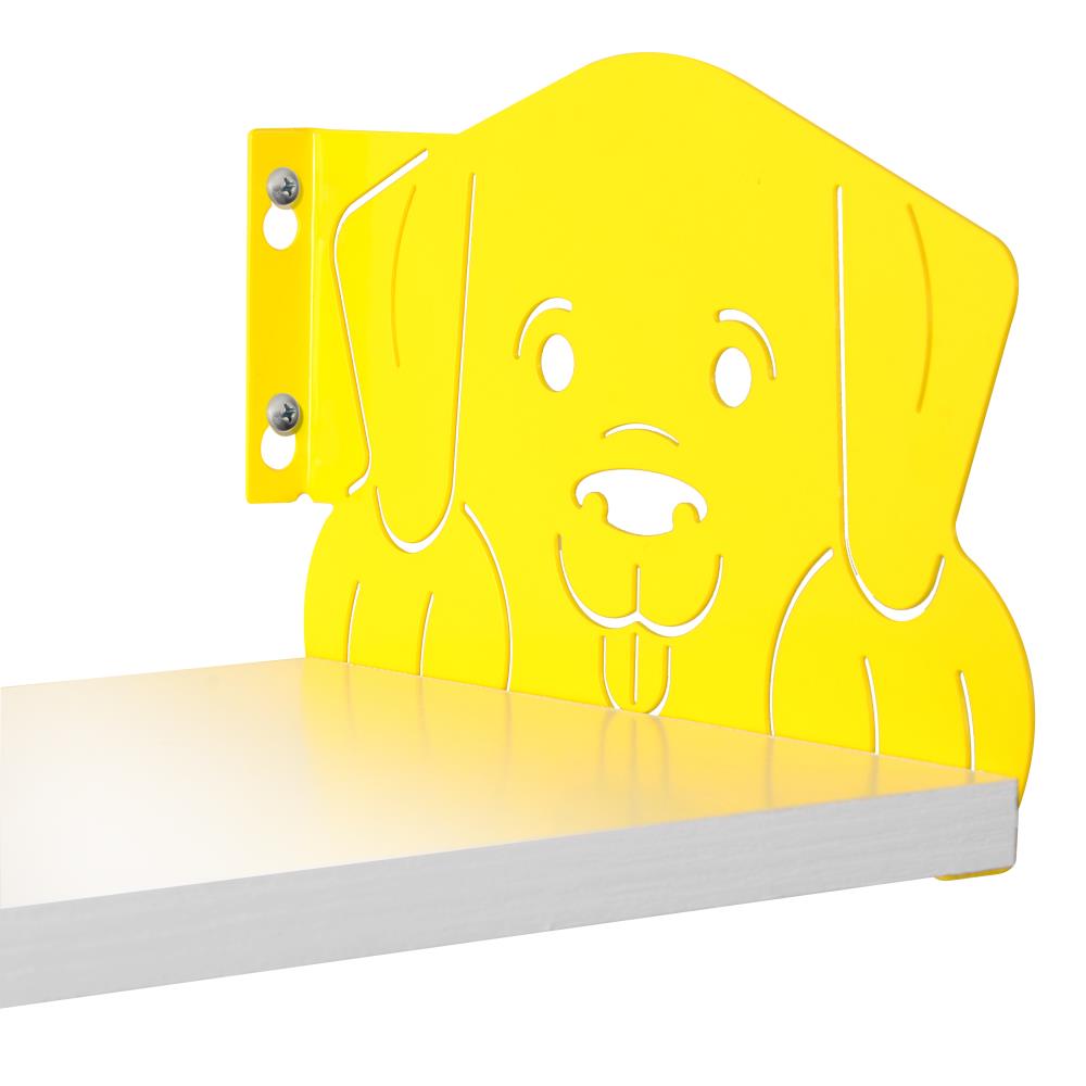 Delta Cycle & Home FB1002YD 1-in L x 8-in D x 5.5-in H Yellow Metal Bracket Shelf