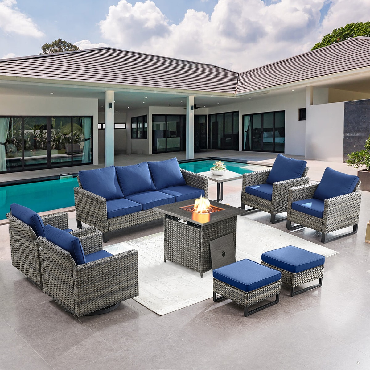 Rilyson FS062063069099070-1 Patio-Conversation-Sets - View #2