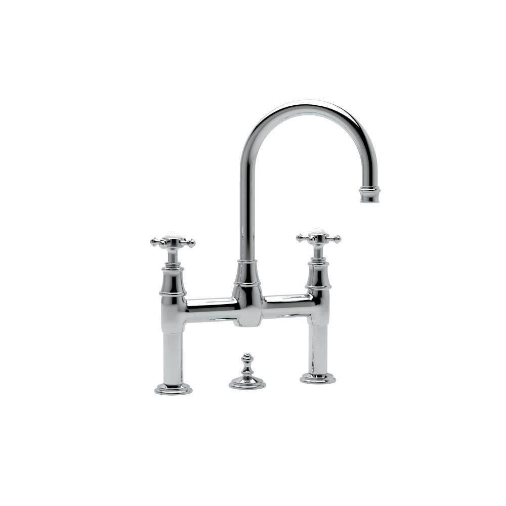 Elegant Polished Nickel 14'' Vessel Bathroom Faucet with Brass Handles