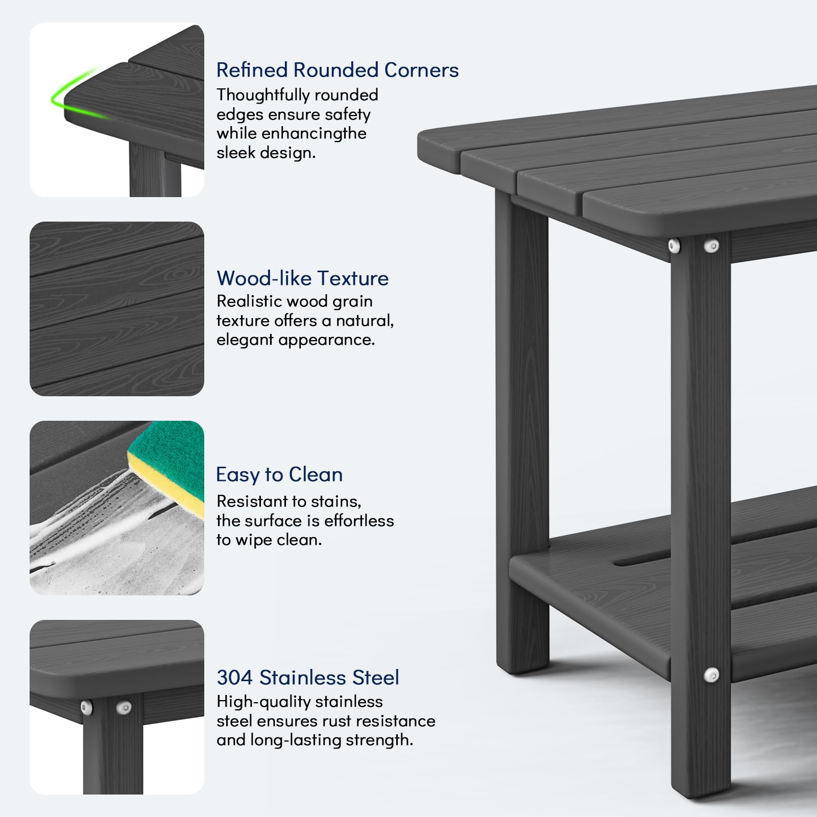 Upland YYDST-GY1 Patio-Tables - View #3