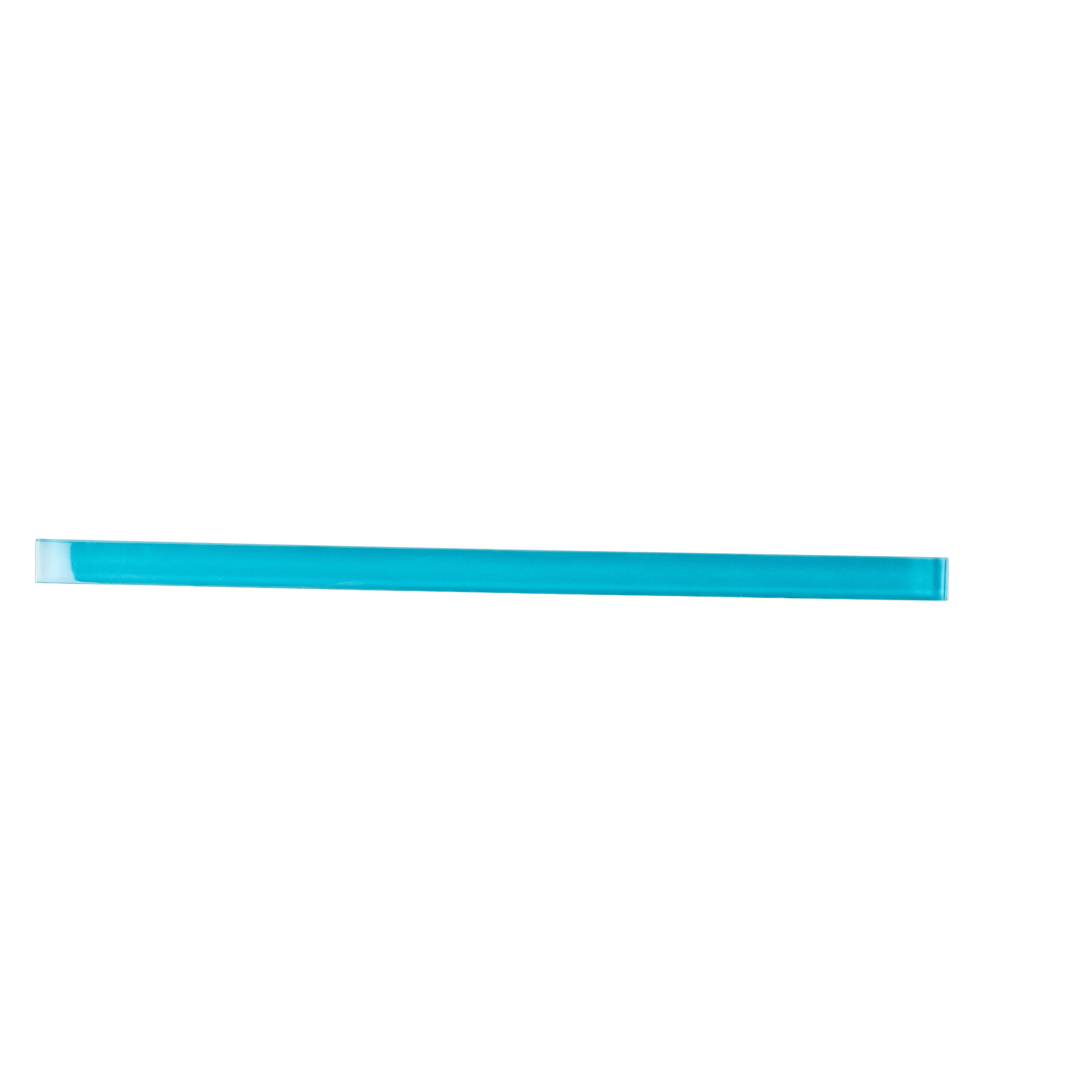 Apollo Tile T88042-15A Cerulean Blue 1/2-in x 12-in Glossy Glass Pencil Tile ( 0.5-sq ft / Carton ) 10 -Pack