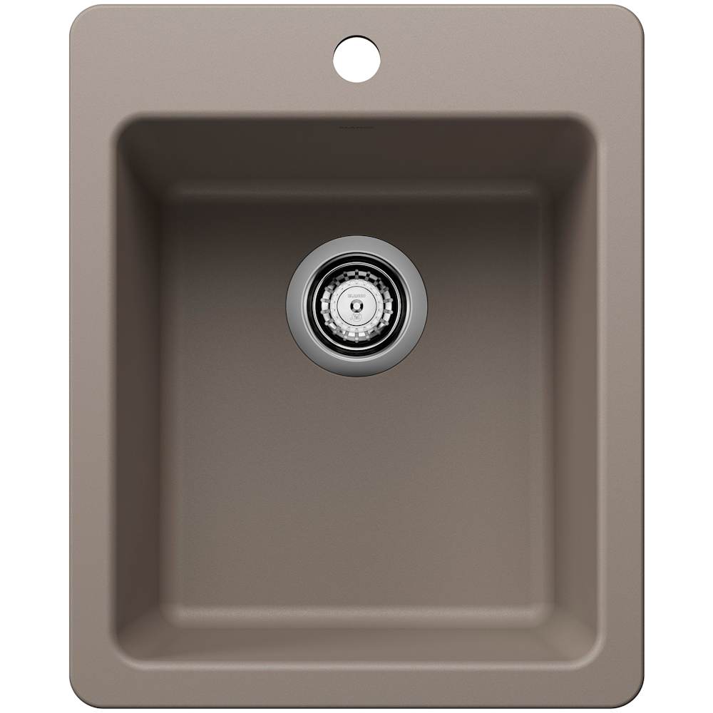Blanco Liven Drop-in or undermount 16.75-in x 20.5-in Granite Single bowl Kitchen Sink