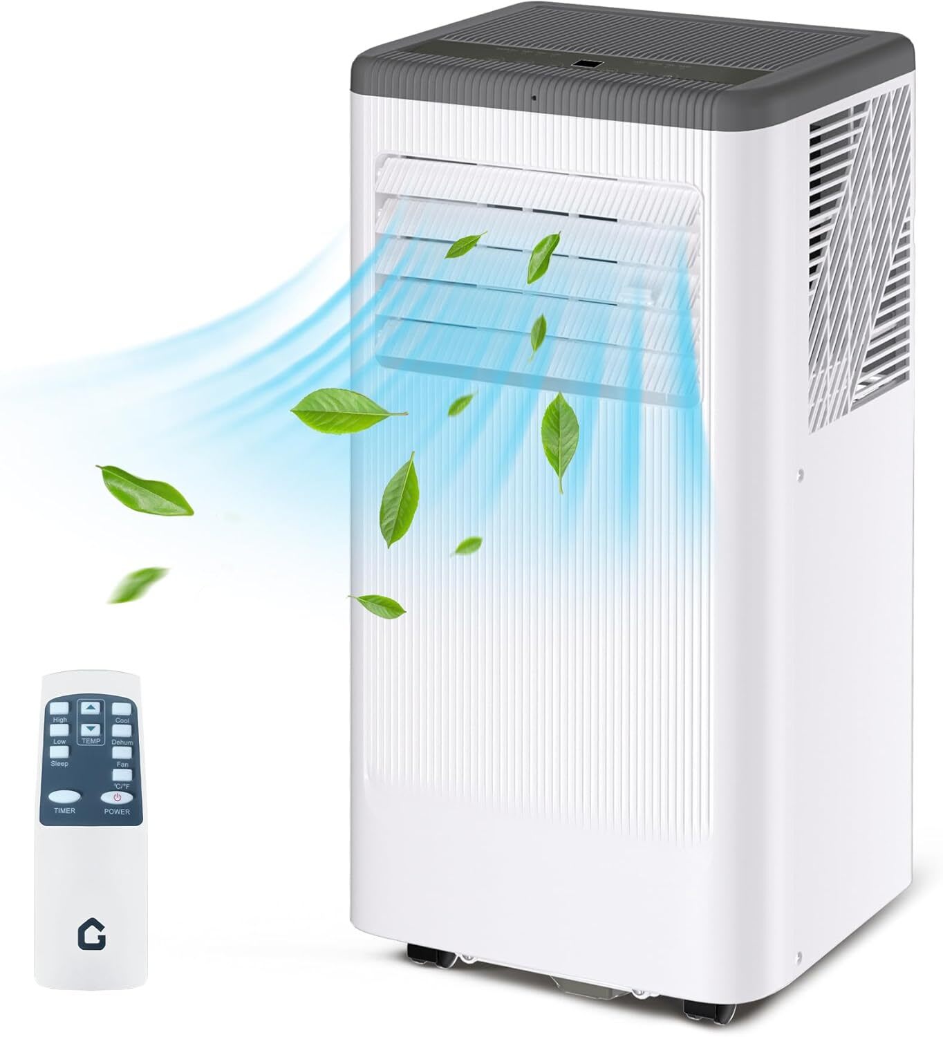 WhizMax LSHQQPHK-336SBEF9 10000 BTU DOE 115 Voltage Portable Air Conditioner with Remote Control Included Cools 560 Sq. Ft.