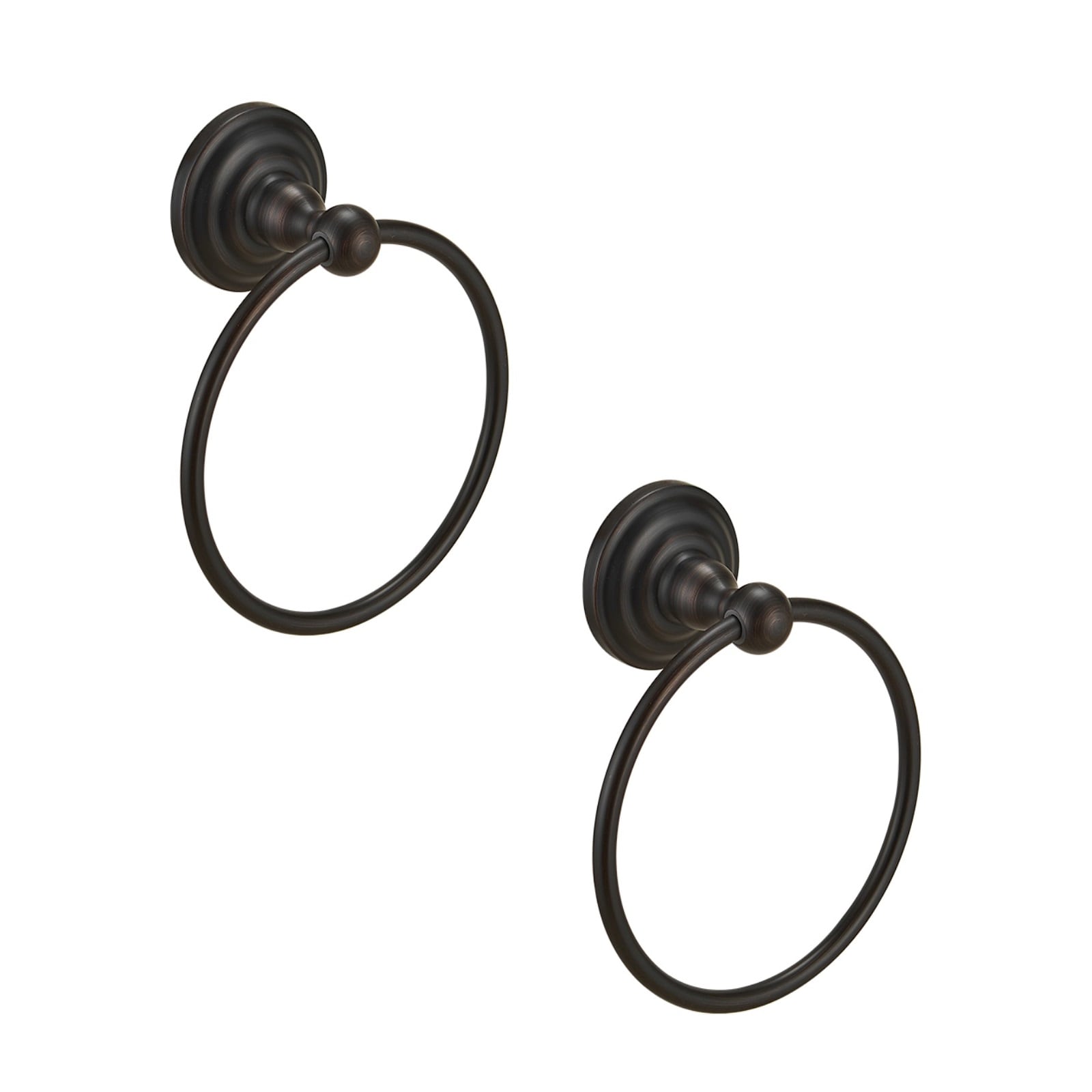 BWE TR001-2-ORB Antique Echo Oil Rubbed Bronze Wall mount Double Towel Ring