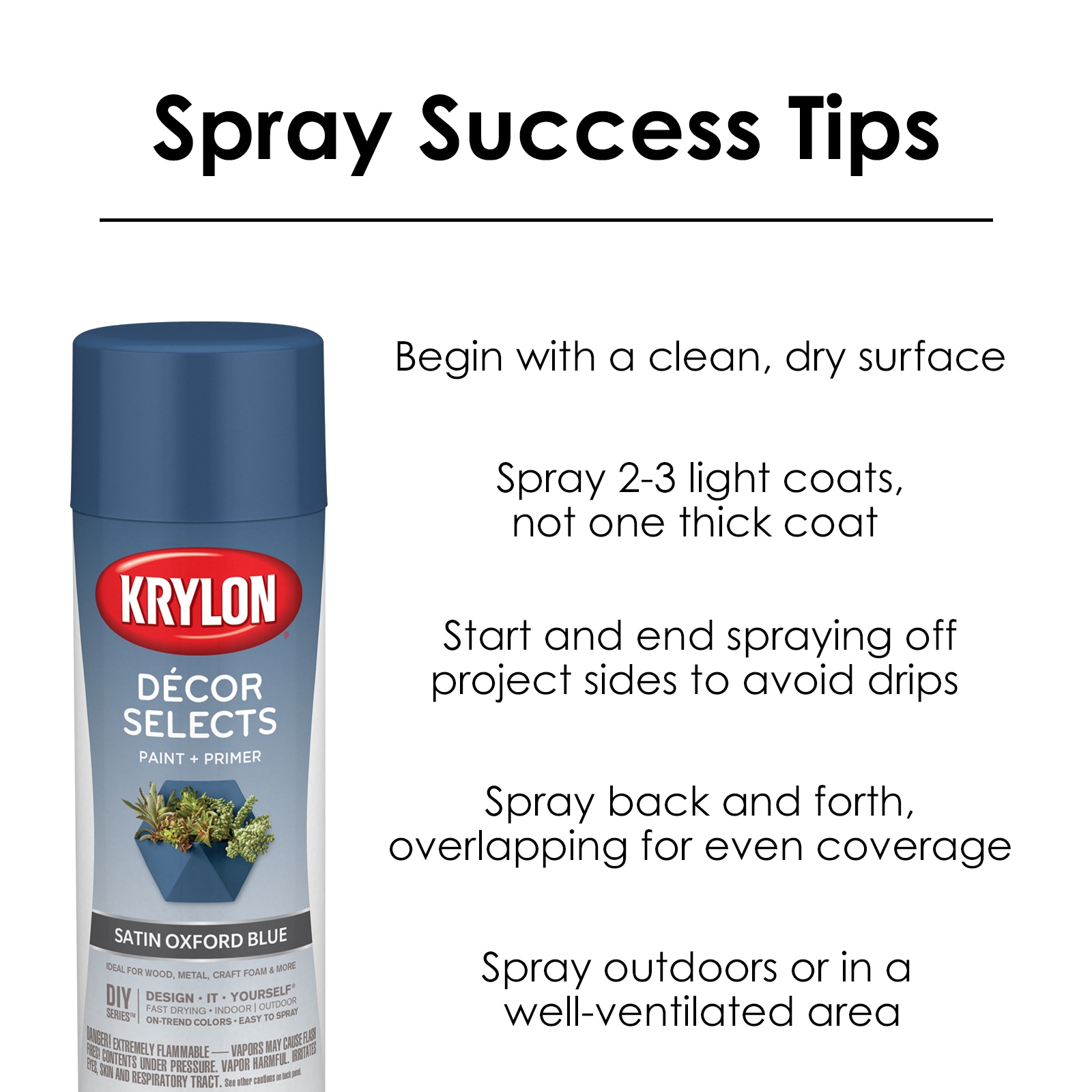 Krylon Decor Selects Gloss White Spray Paint and Primer In One (NET WT.  6-oz) in the Spray Paint department at
