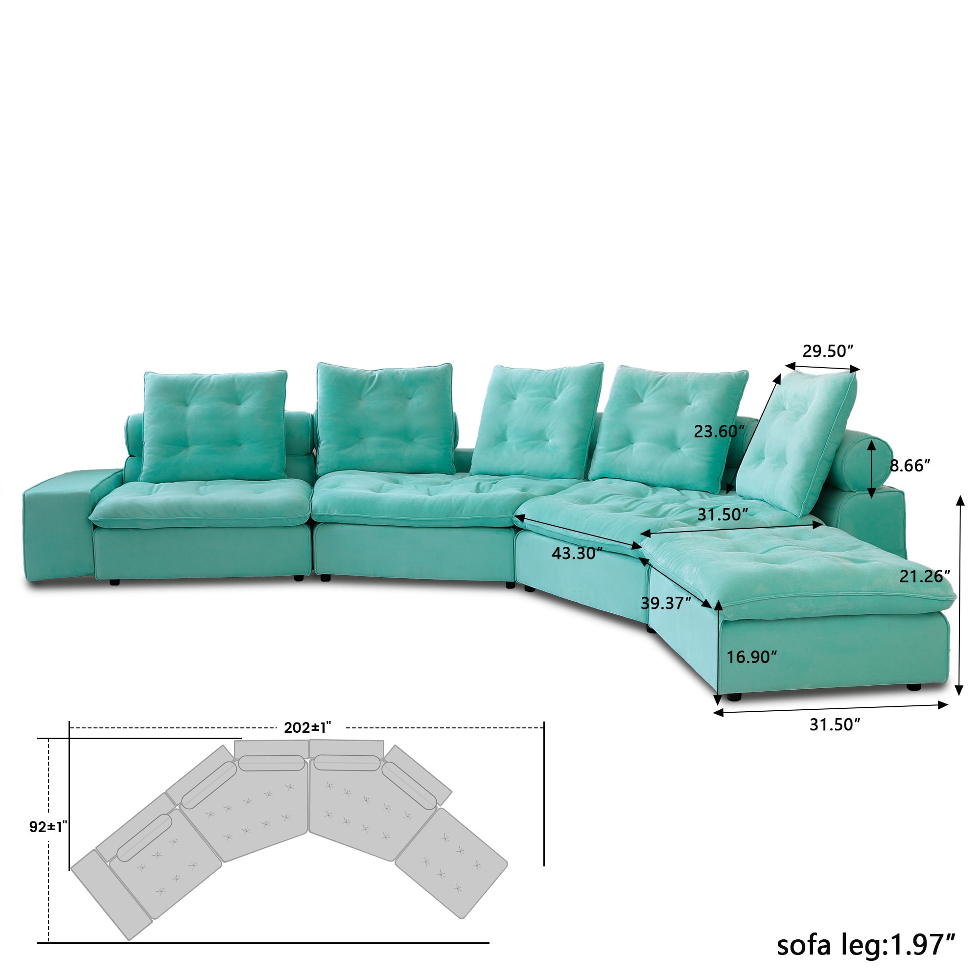 BuotiqHom DH-C1344-136TB Sofas-Loveseats - View #8