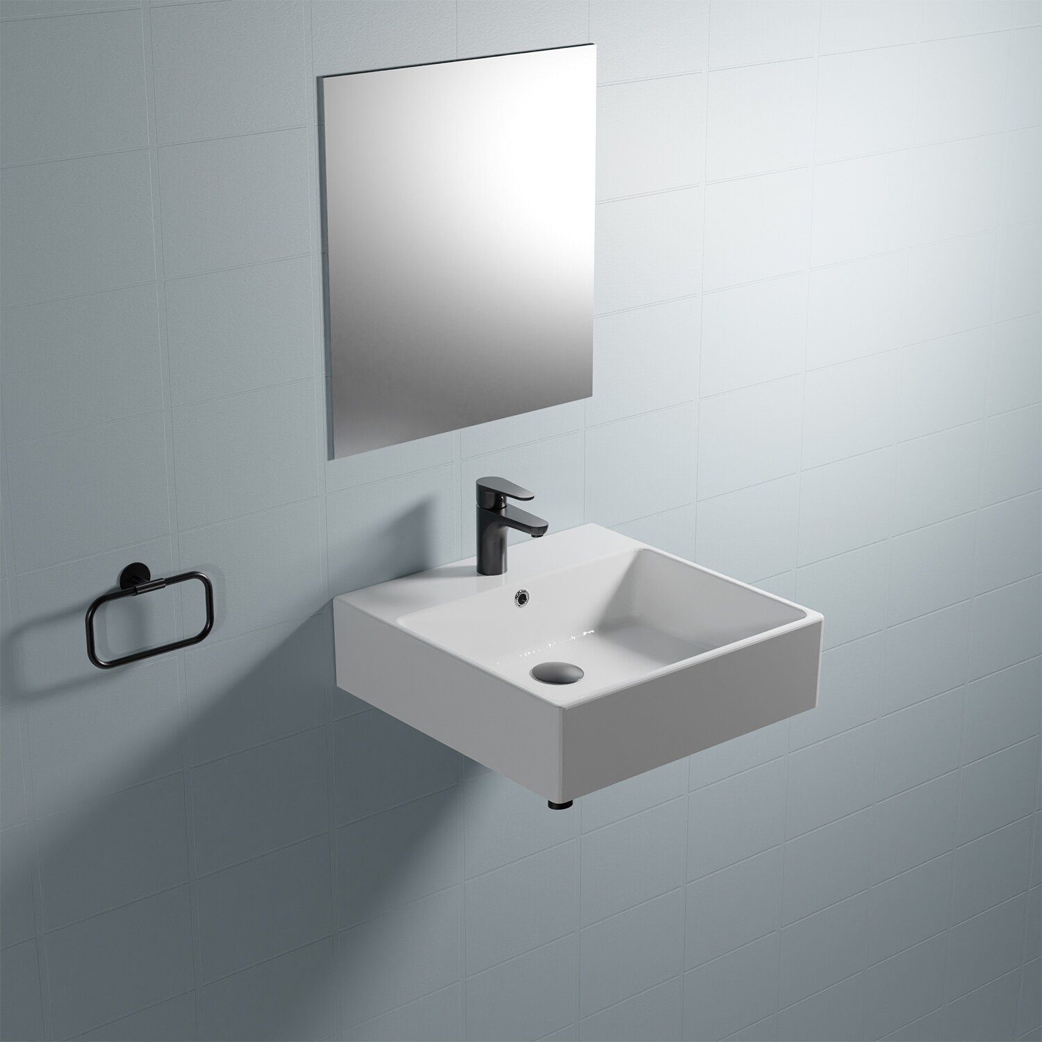 WS Bath Collections SIMPLE 50.50A.01 Bath-Sink - View #3