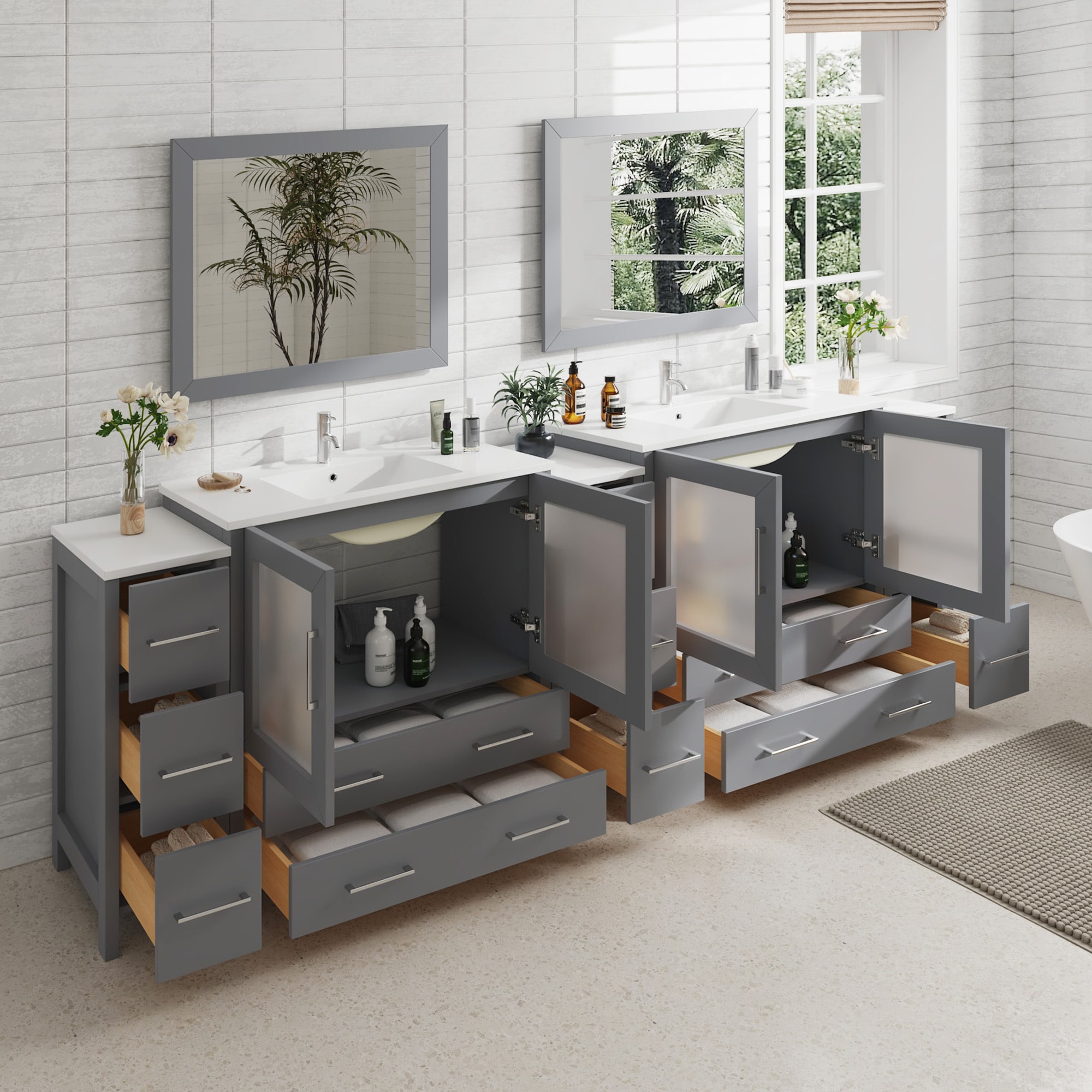 Vanity Art VA3036-108G Bath-Vanity-Combo - View #3