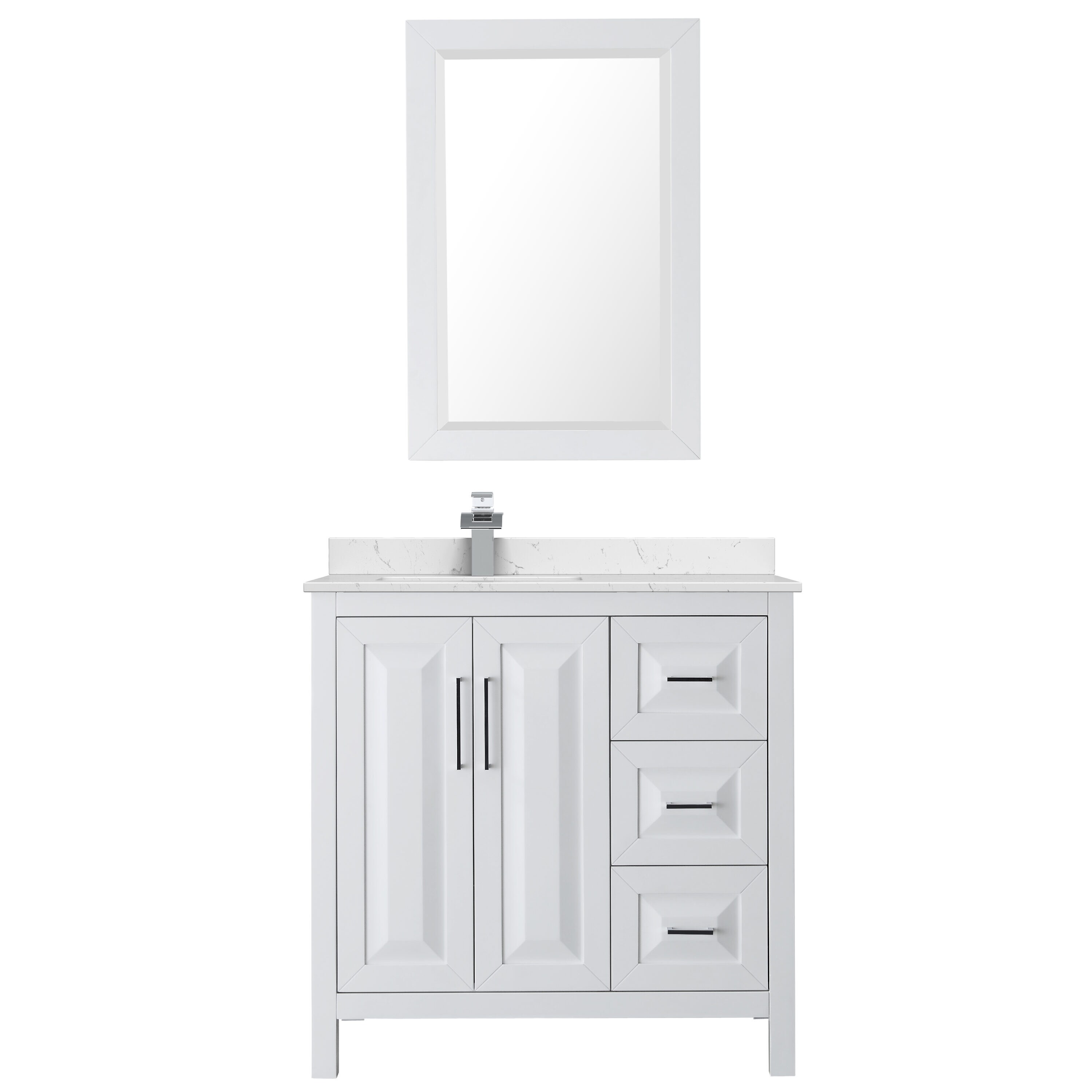 Wyndham Collection WCV252536SWGWCUNSMED Bath-Vanity-Combo - View #3
